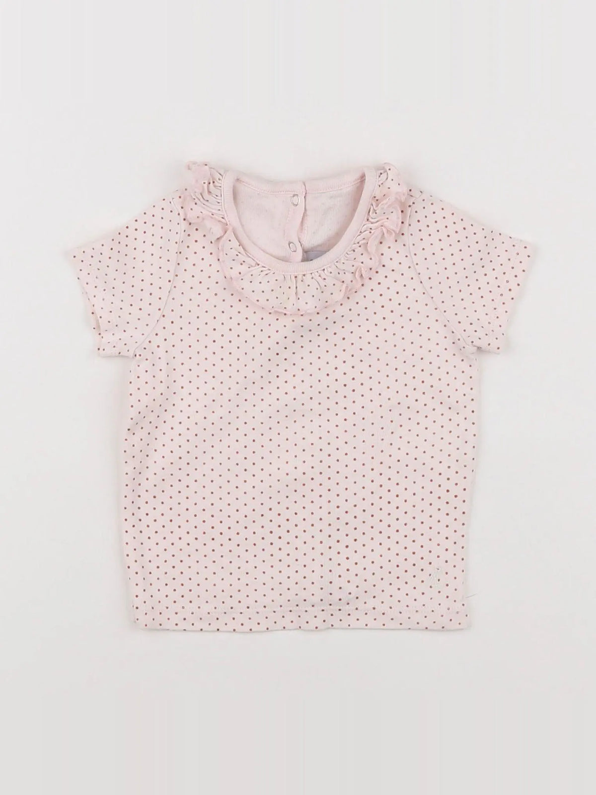 Petit Bateau - tee-shirt rose - 12 mois