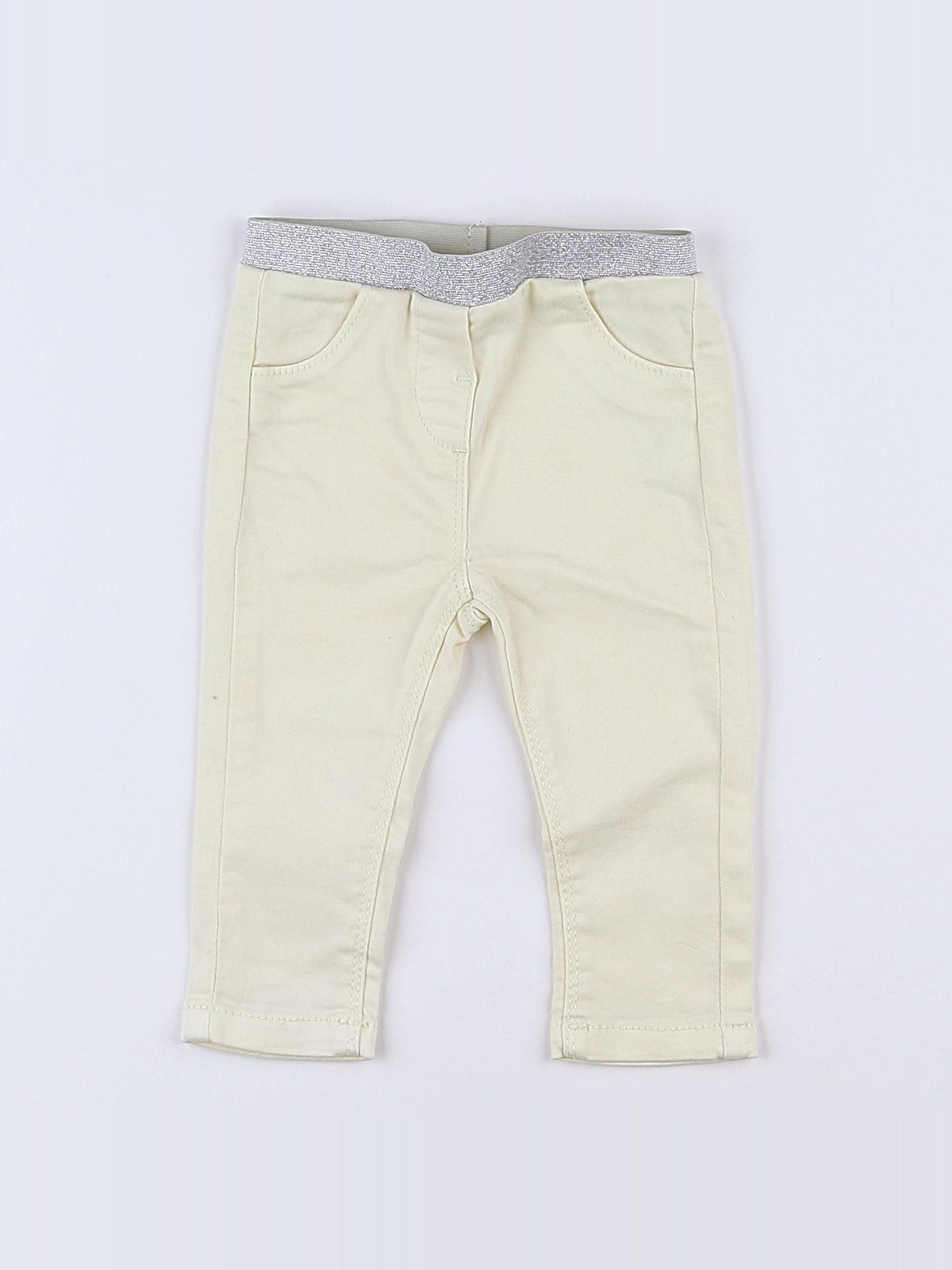 Tape à l'oeil - jegging jaune, argent - 9 mois