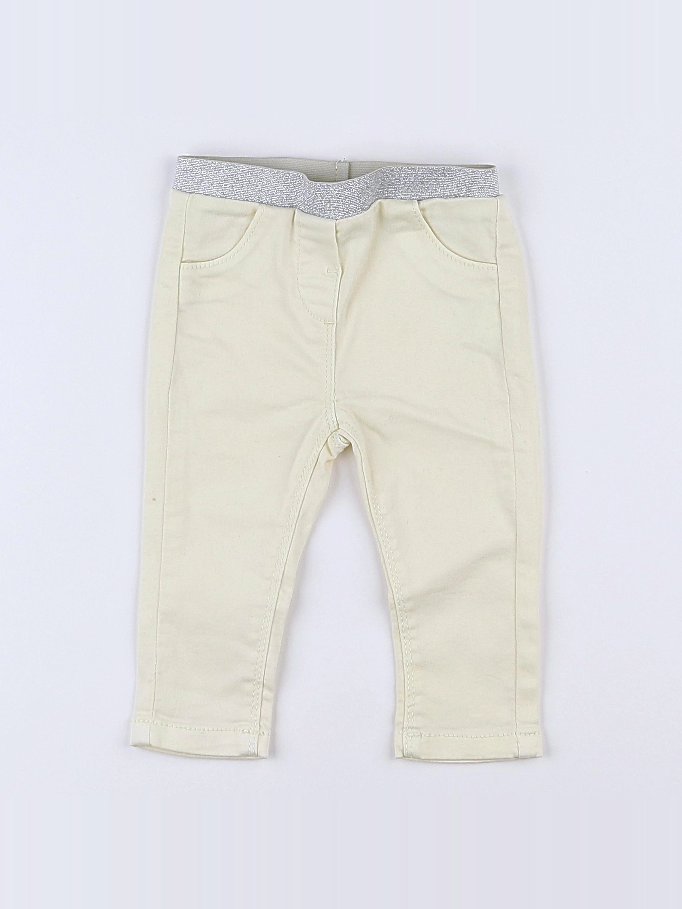 Tape à l'oeil - jegging jaune, argent - 9 mois