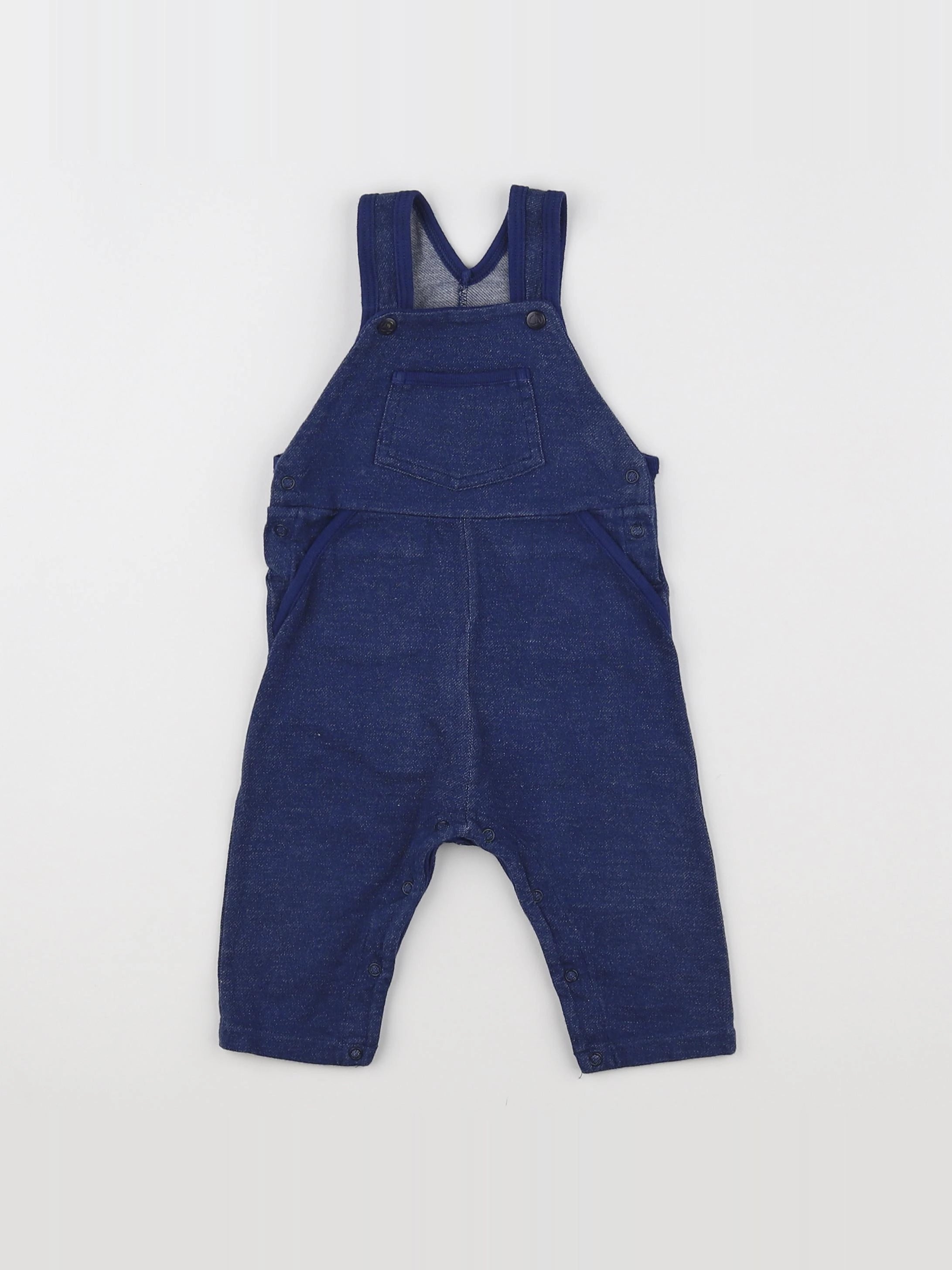 Petit Bateau - salopette bleu - 6 mois