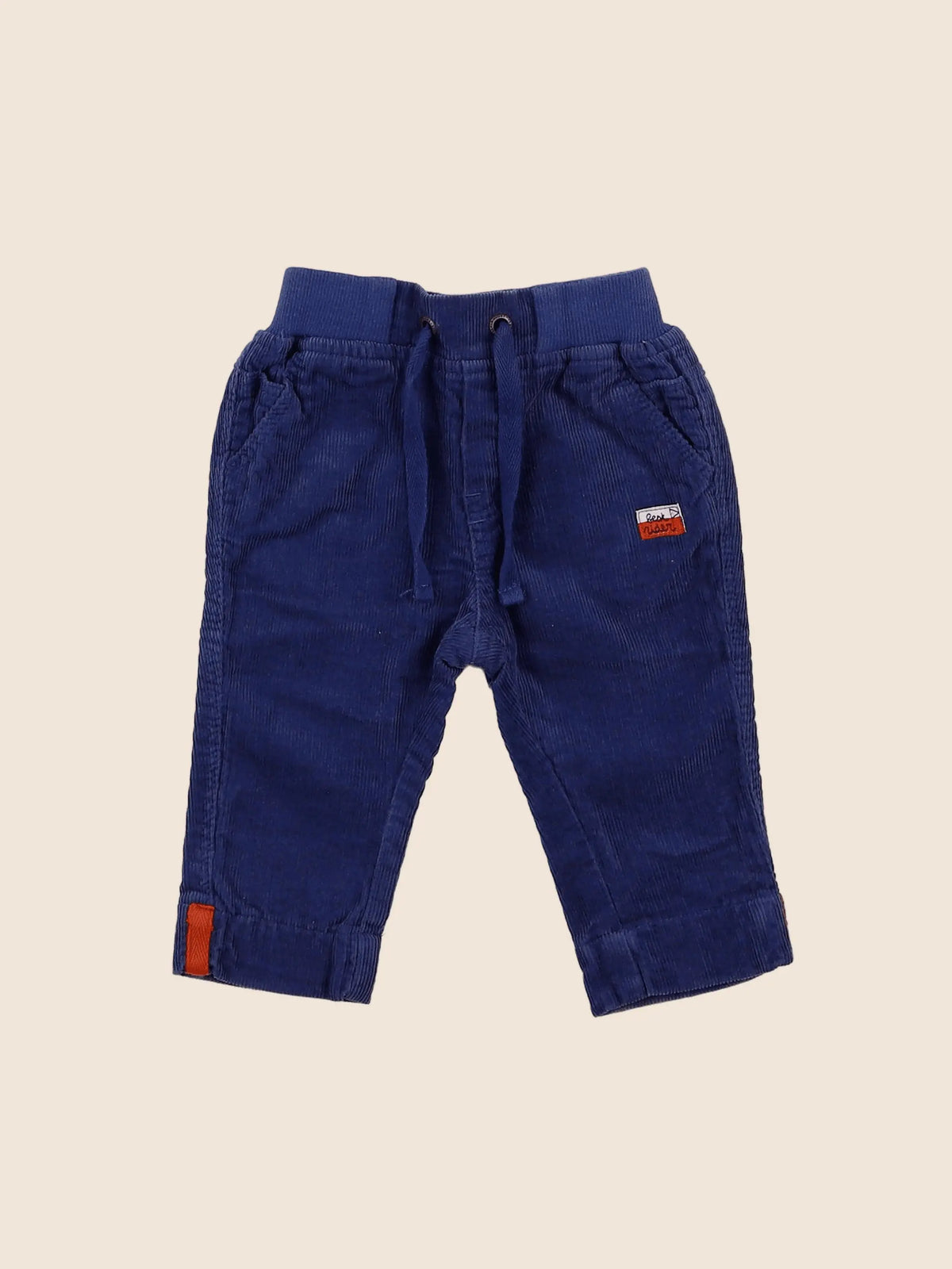 Vertbaudet - pantalon doublé bleu - 3 mois