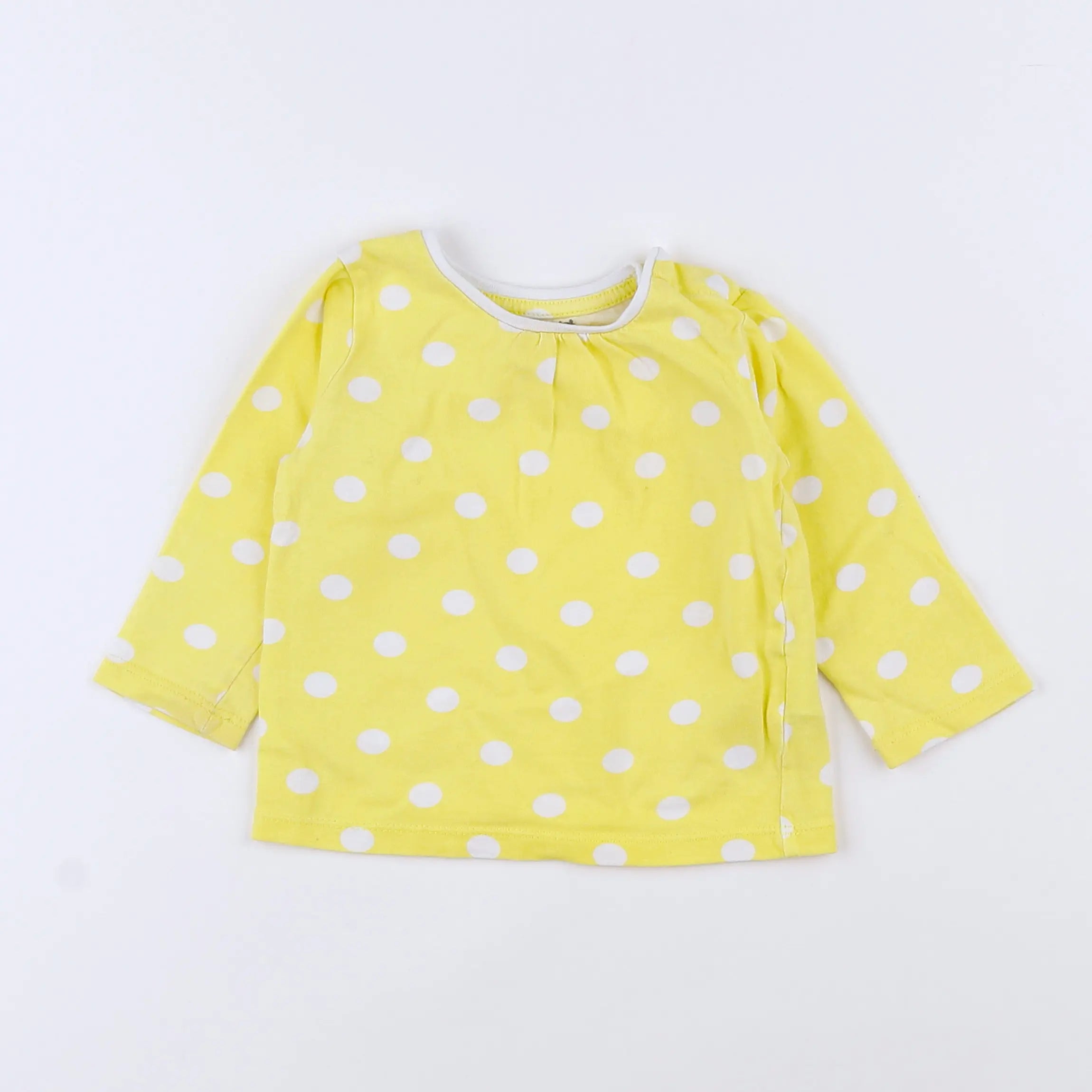 Vertbaudet - tee-shirt jaune - 9 mois