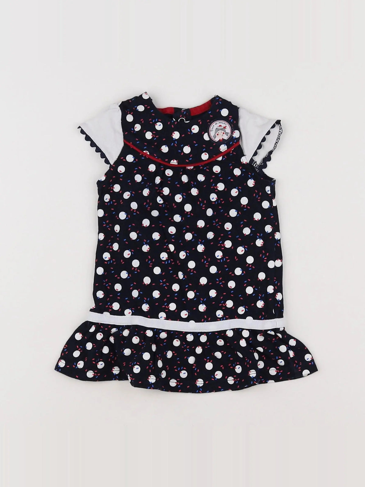 Terre de marins - robe bleu - 6 mois