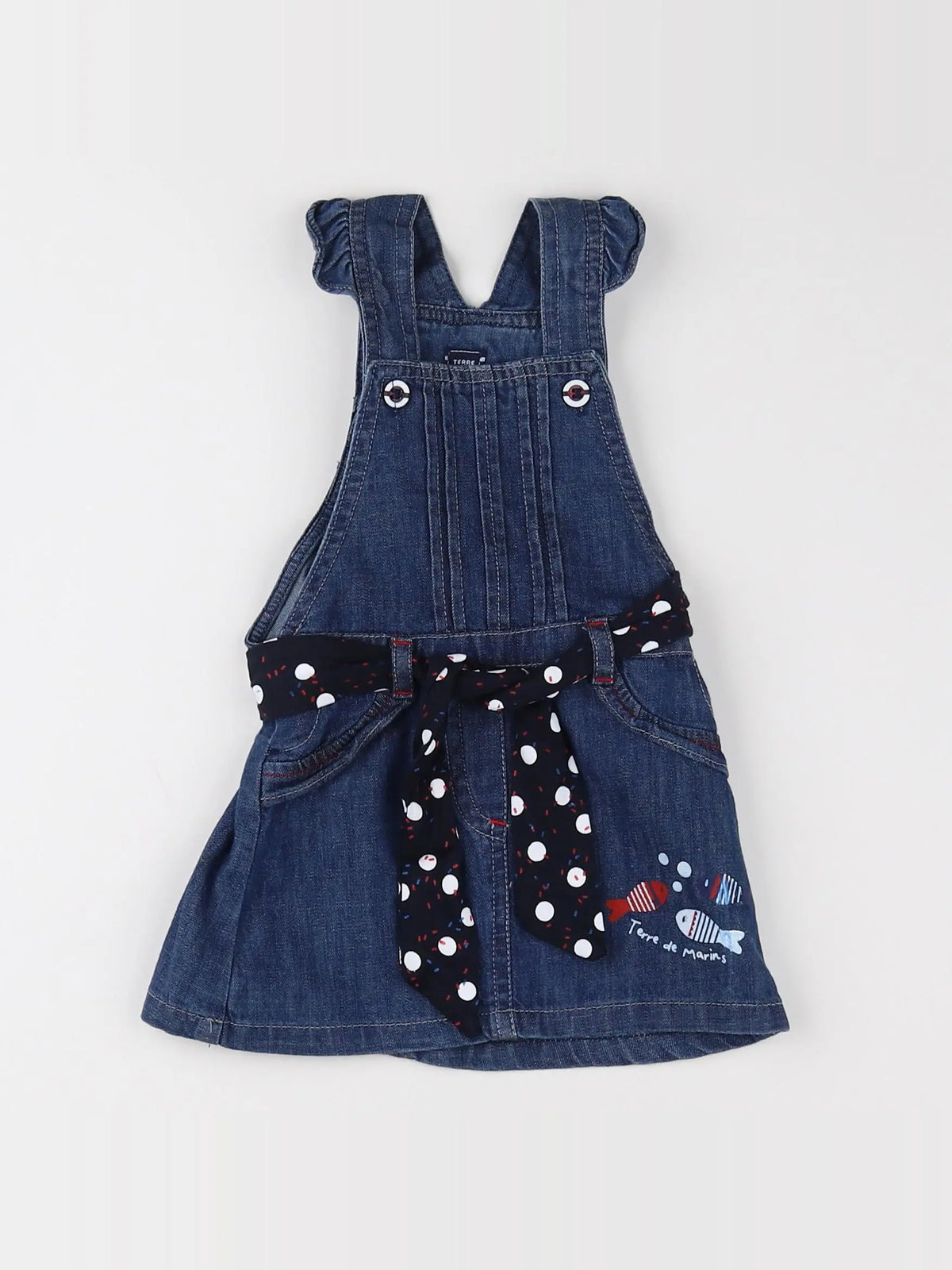 Terre de marins - robe bleu - 6 mois