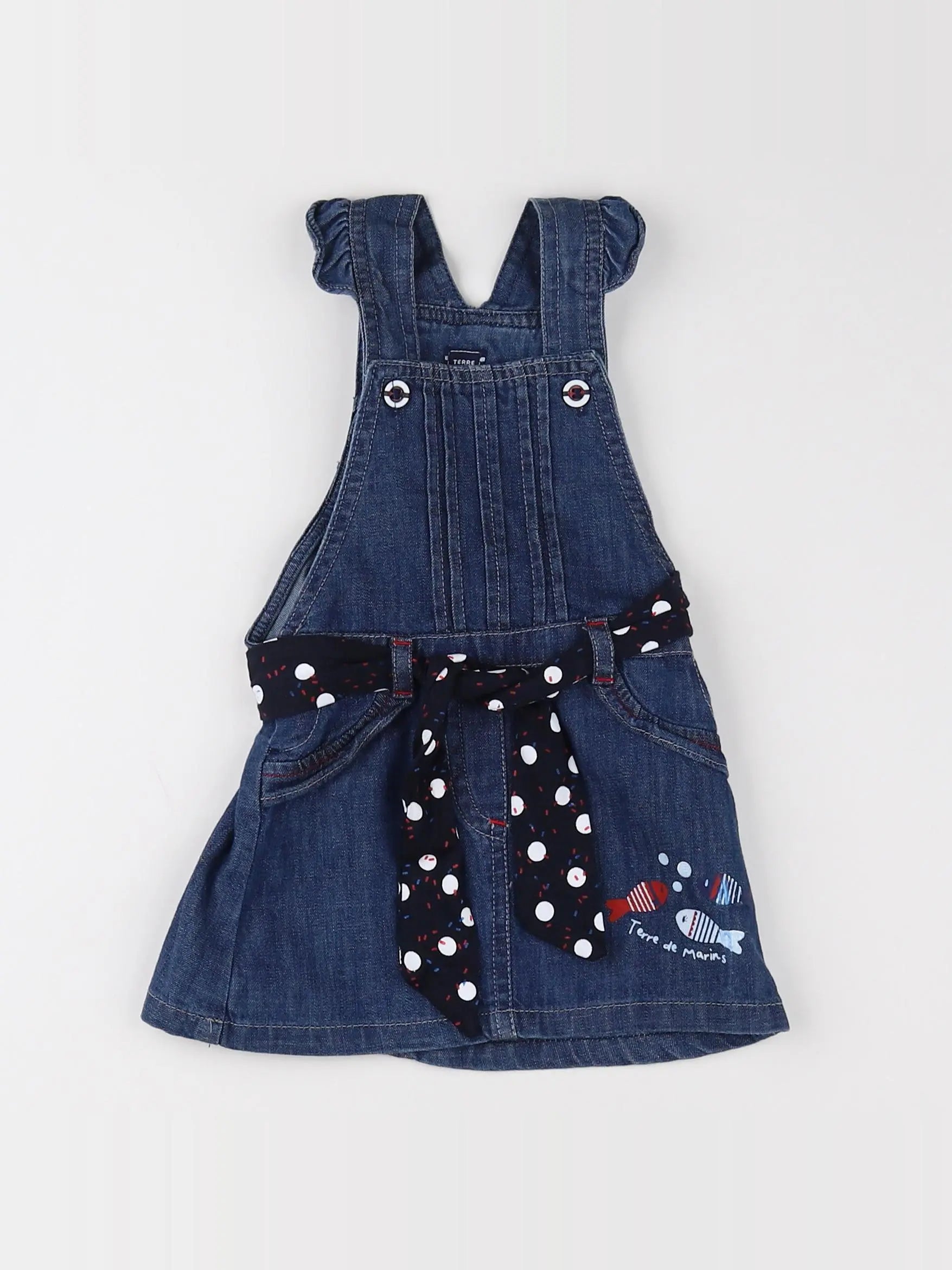 Terre de marins - robe bleu - 6 mois