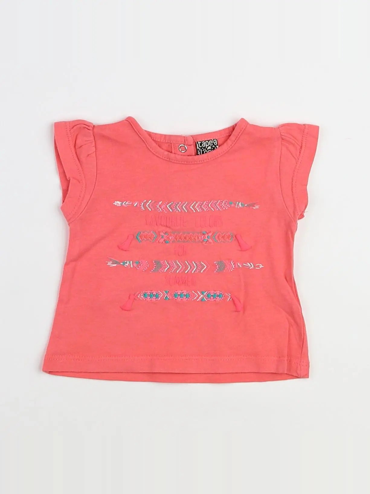 Tape à l'oeil - tee-shirt rose - 3 mois