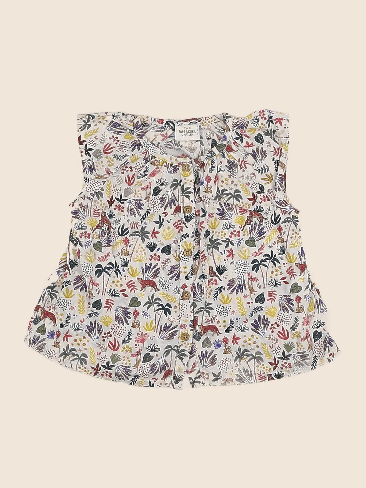 Tape à l'oeil - blouse multicolore - 12 mois