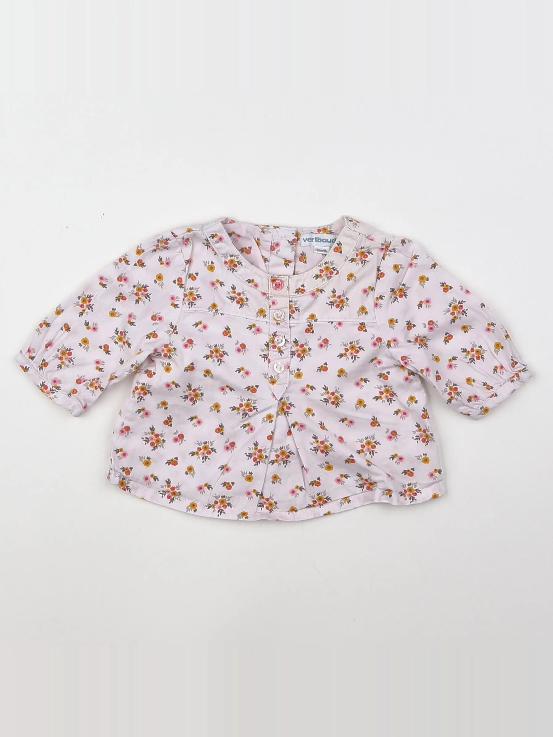 Vertbaudet - blouse multicolore - 1 mois