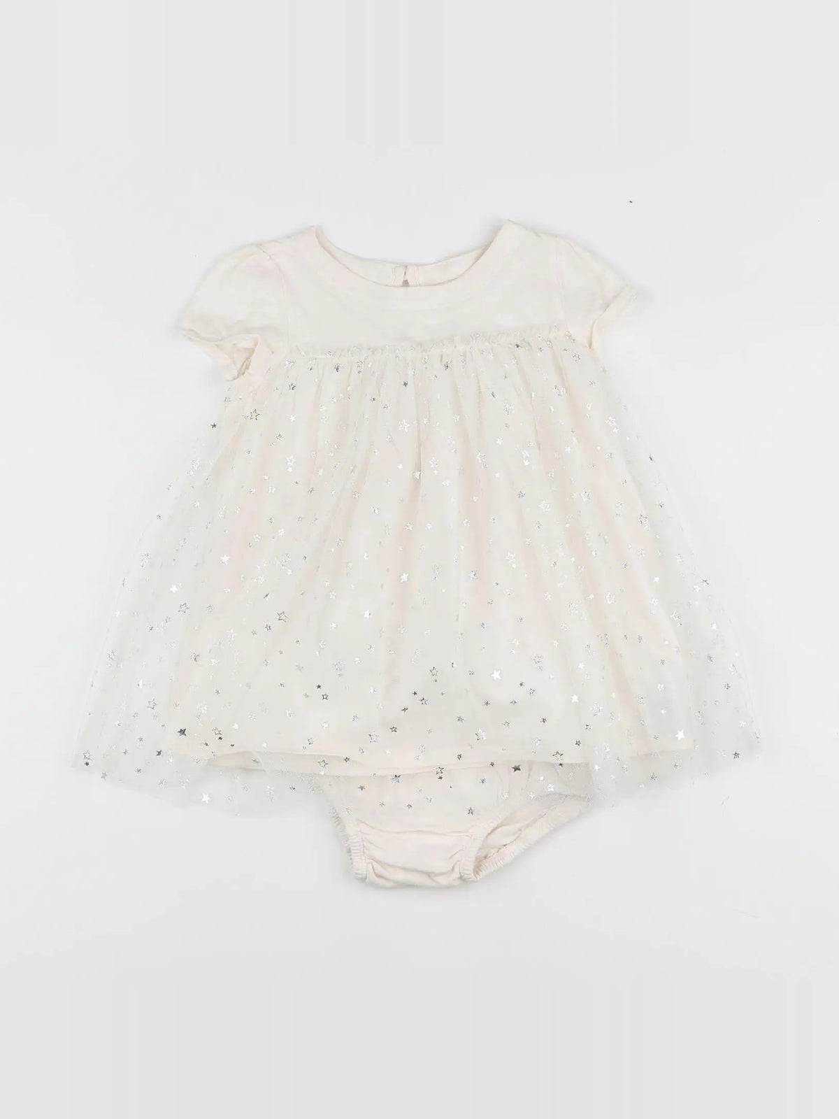 GAP - robe beige, argent - 12/18 mois
