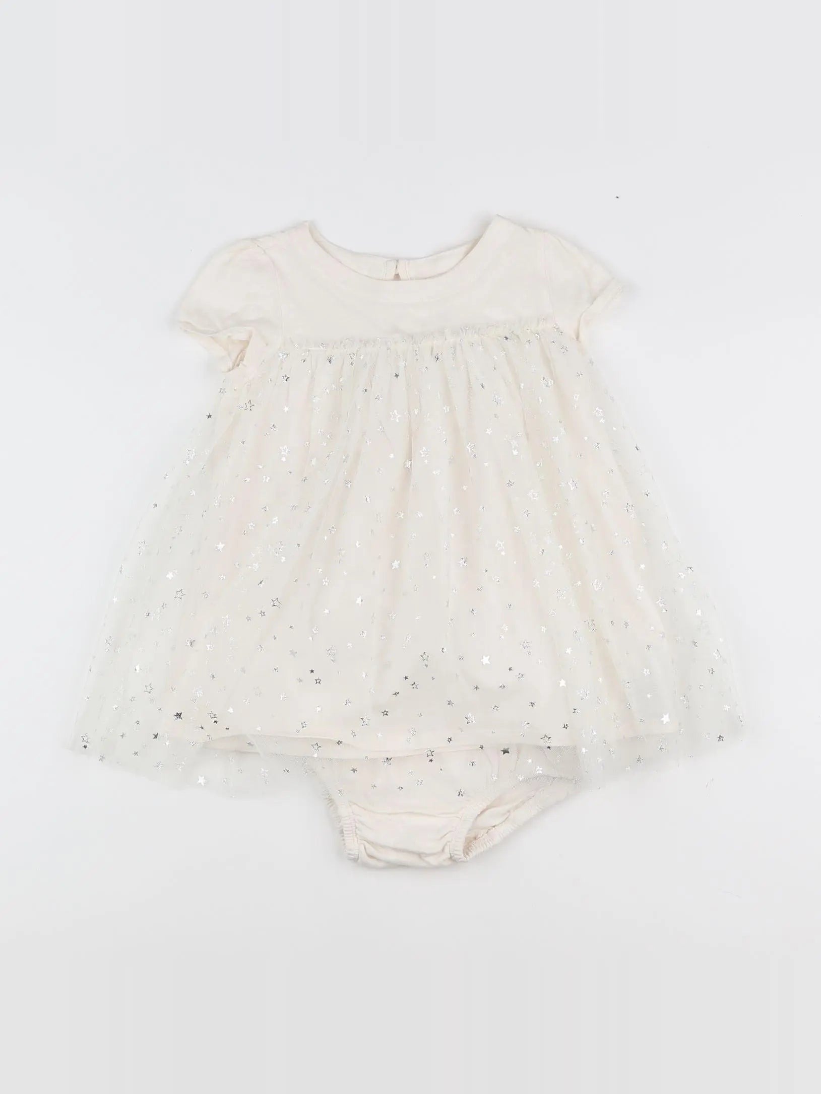 GAP - robe beige, argent - 12/18 mois