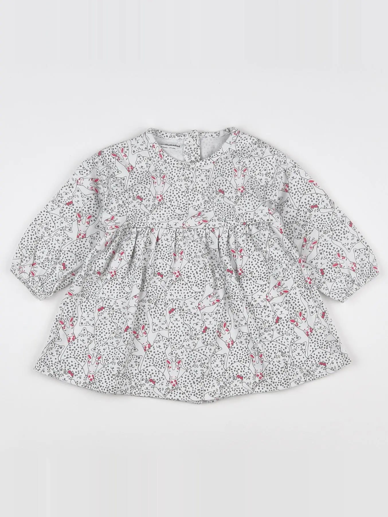 Vertbaudet - robe blanc - 9 mois