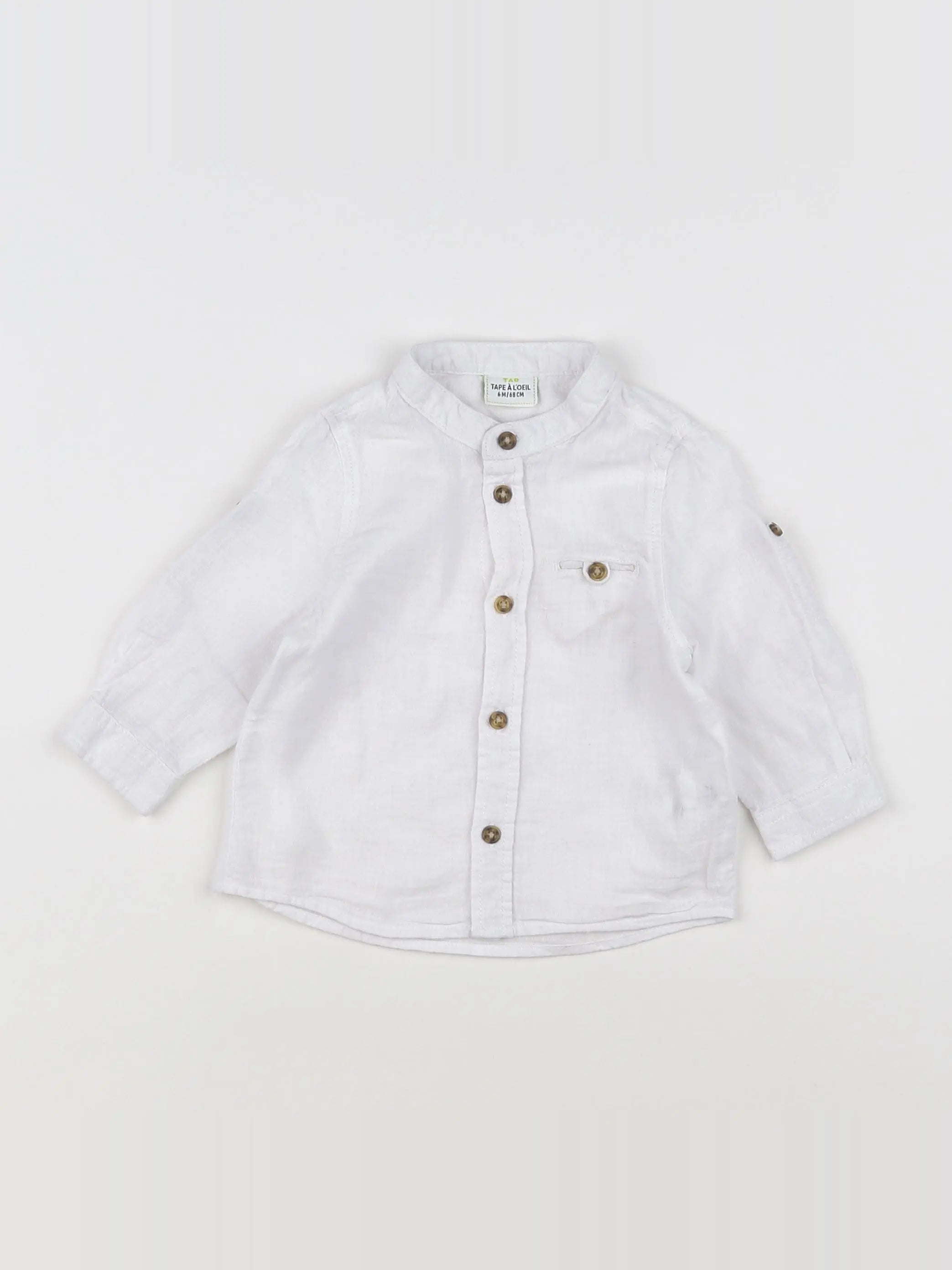 Tape à l'oeil - chemise blanc - 6 mois