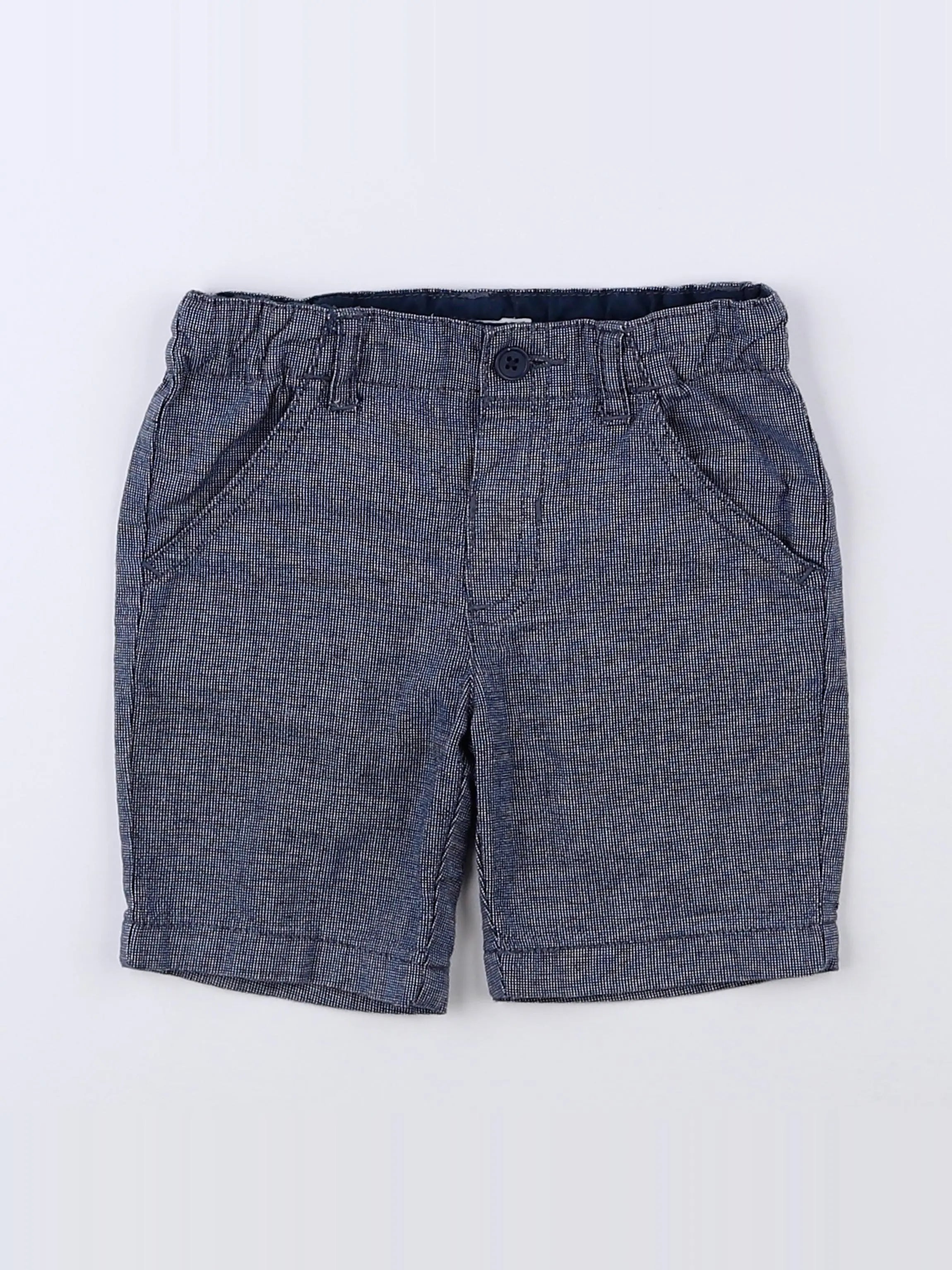 Boutchou - short bleu - 9 mois