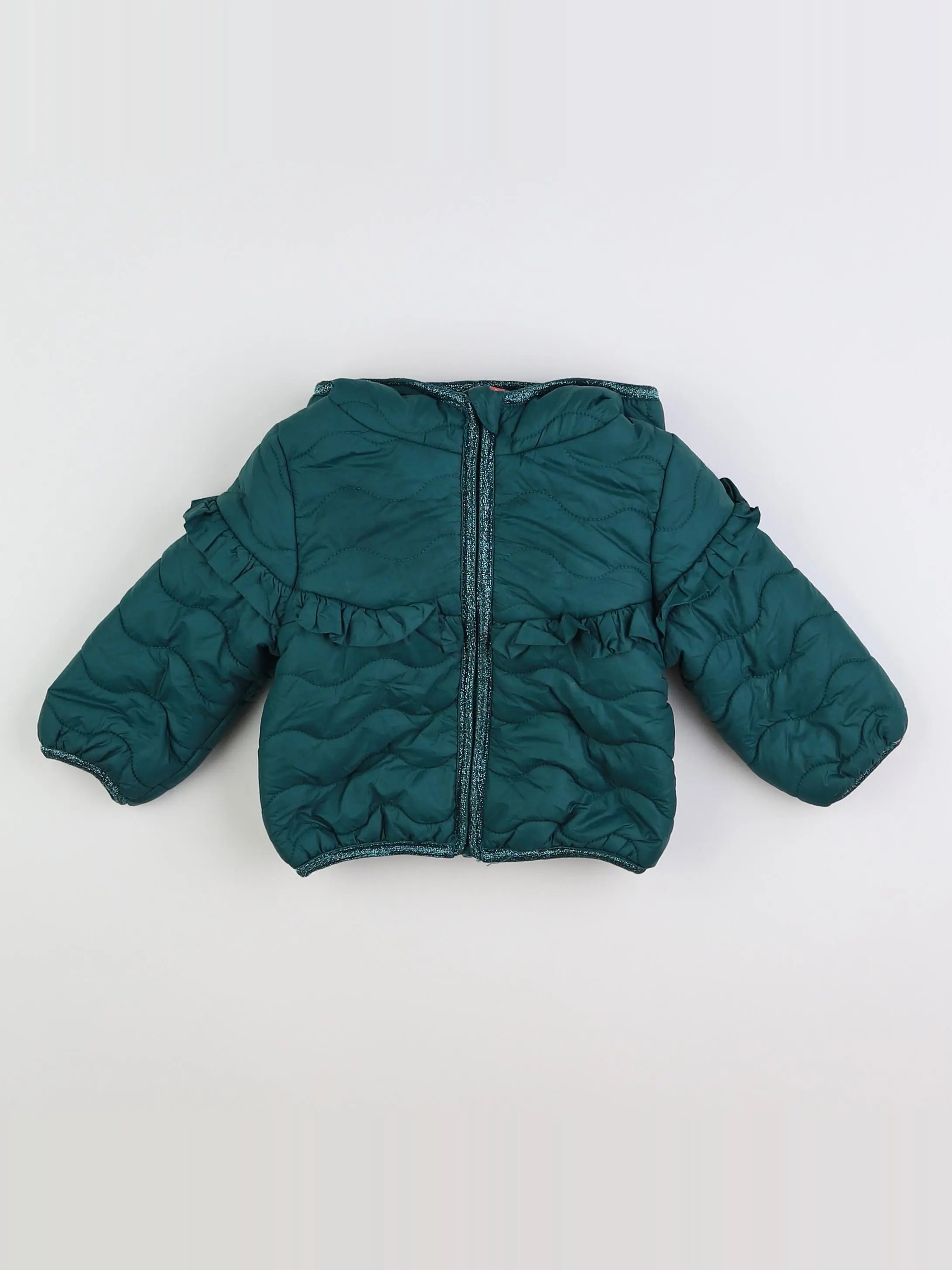 Tape à l'oeil - doudoune vert - 9/12 mois