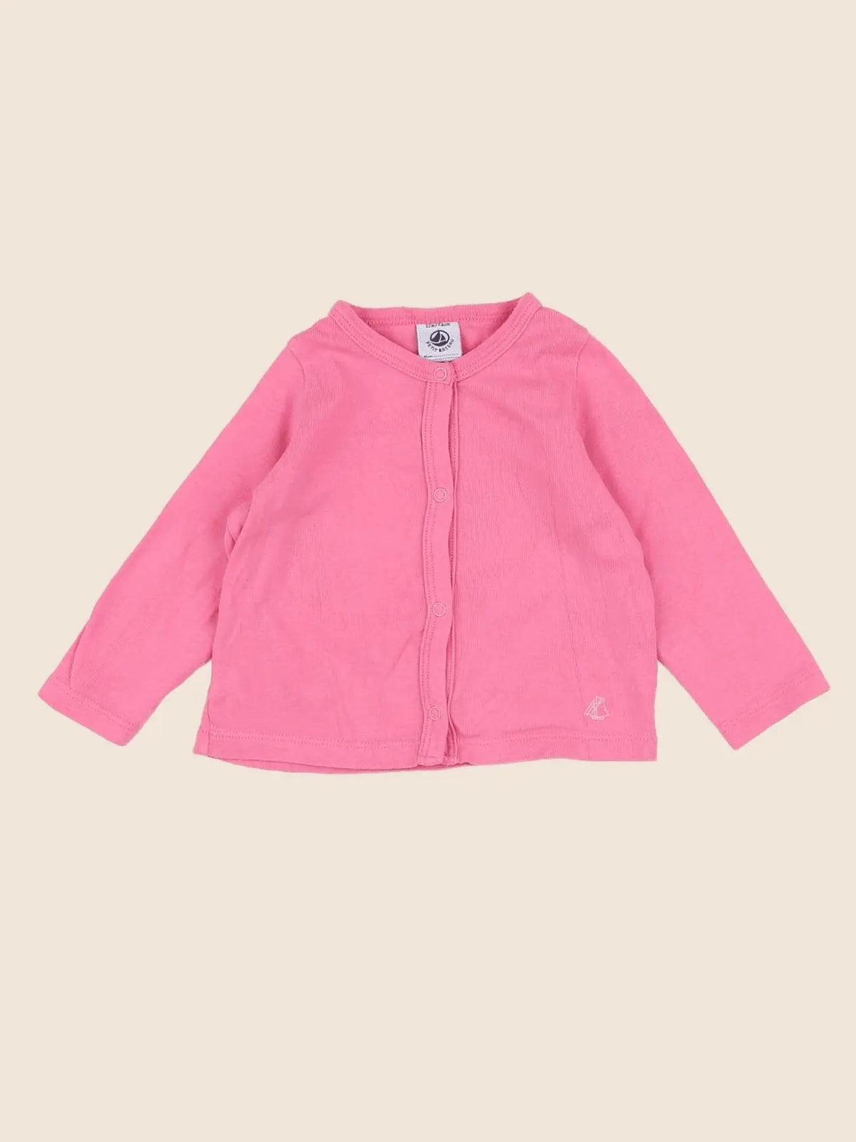 Petit Bateau - tee-shirt rose - 12 mois