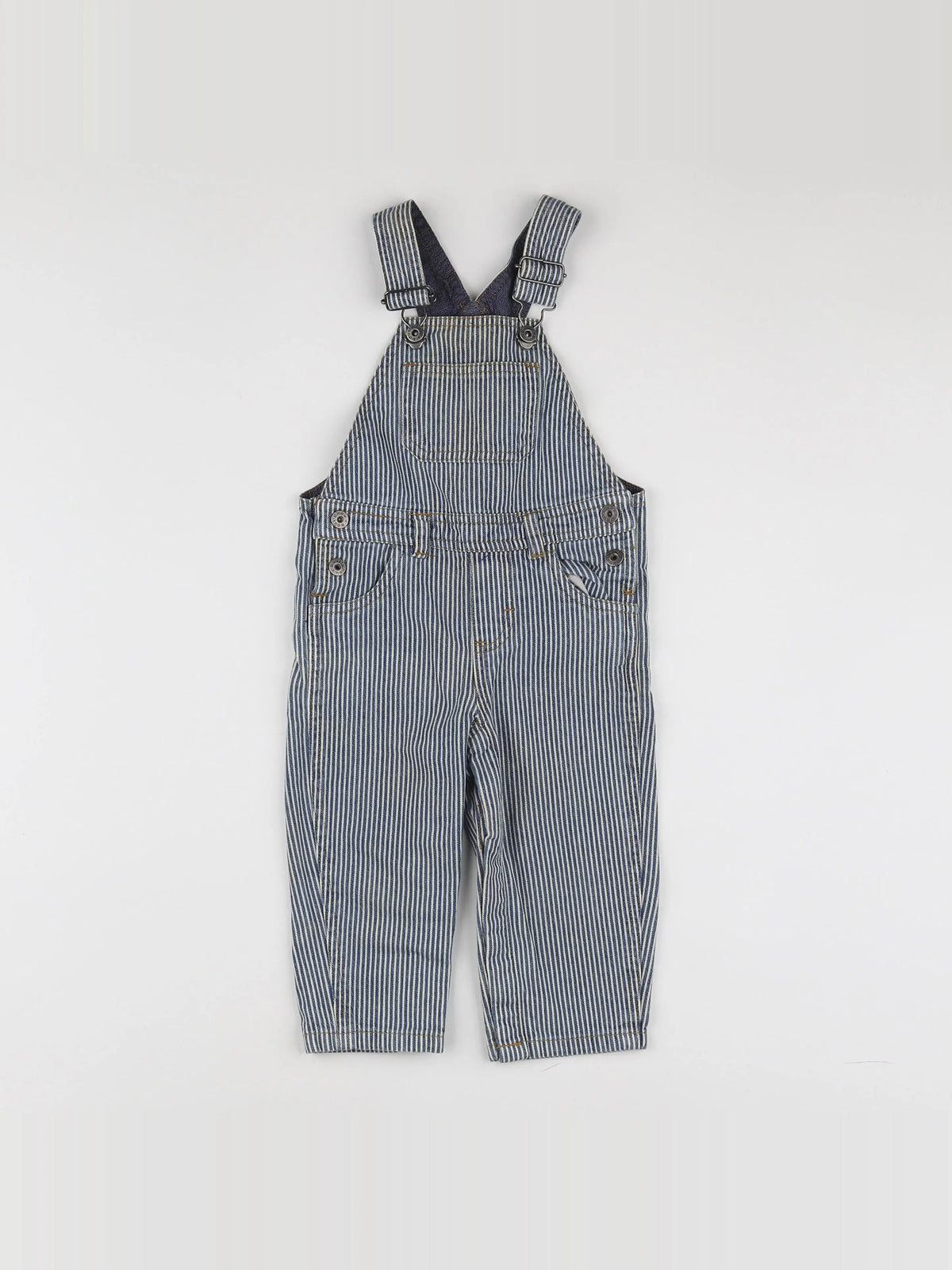 Boutchou - salopette blanc, bleu - 12 mois