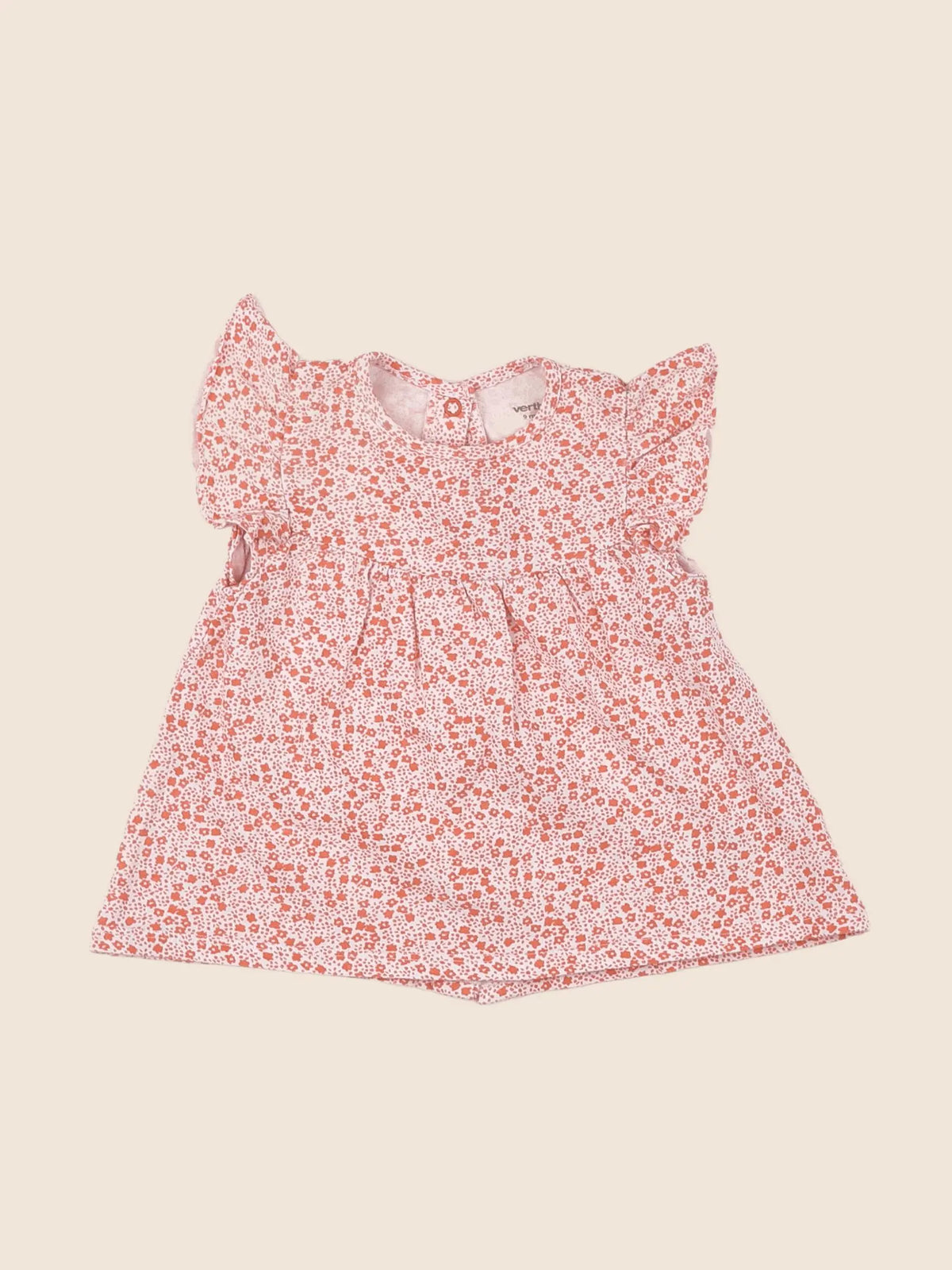 Vertbaudet - robe orange - 9 mois