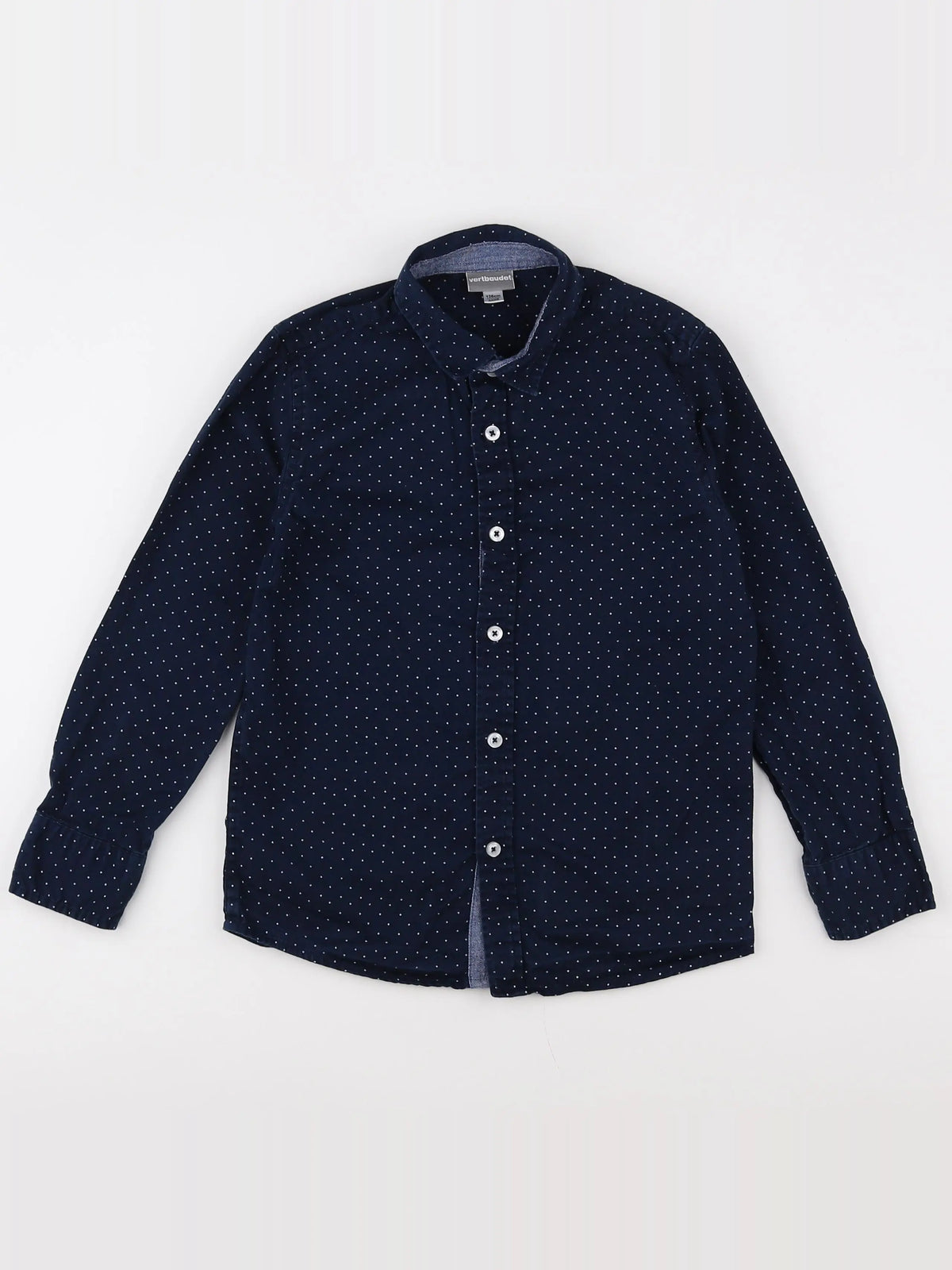 Vertbaudet - chemise bleu - 8 ans