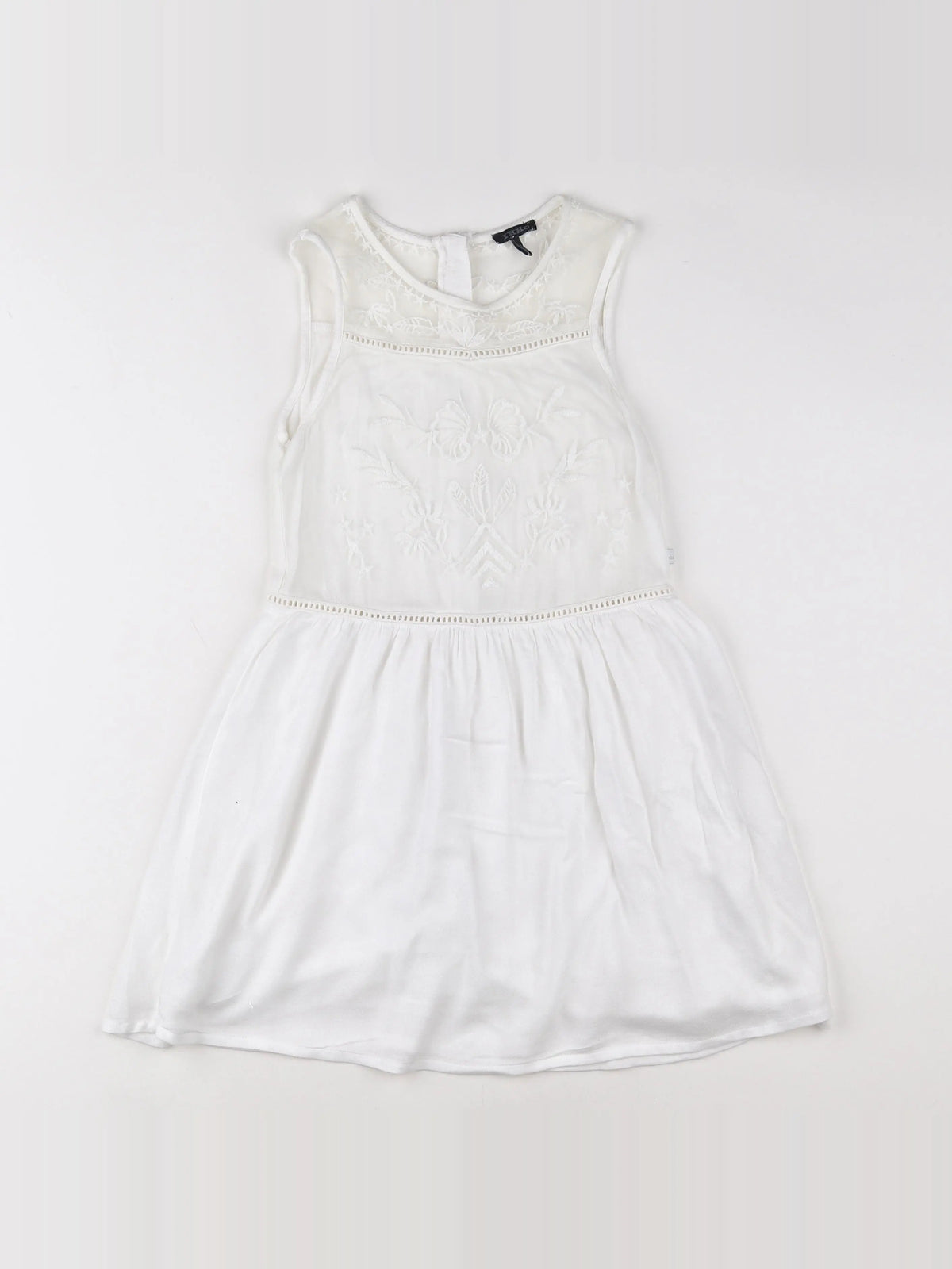 IKKS - robe blanc - 8 ans