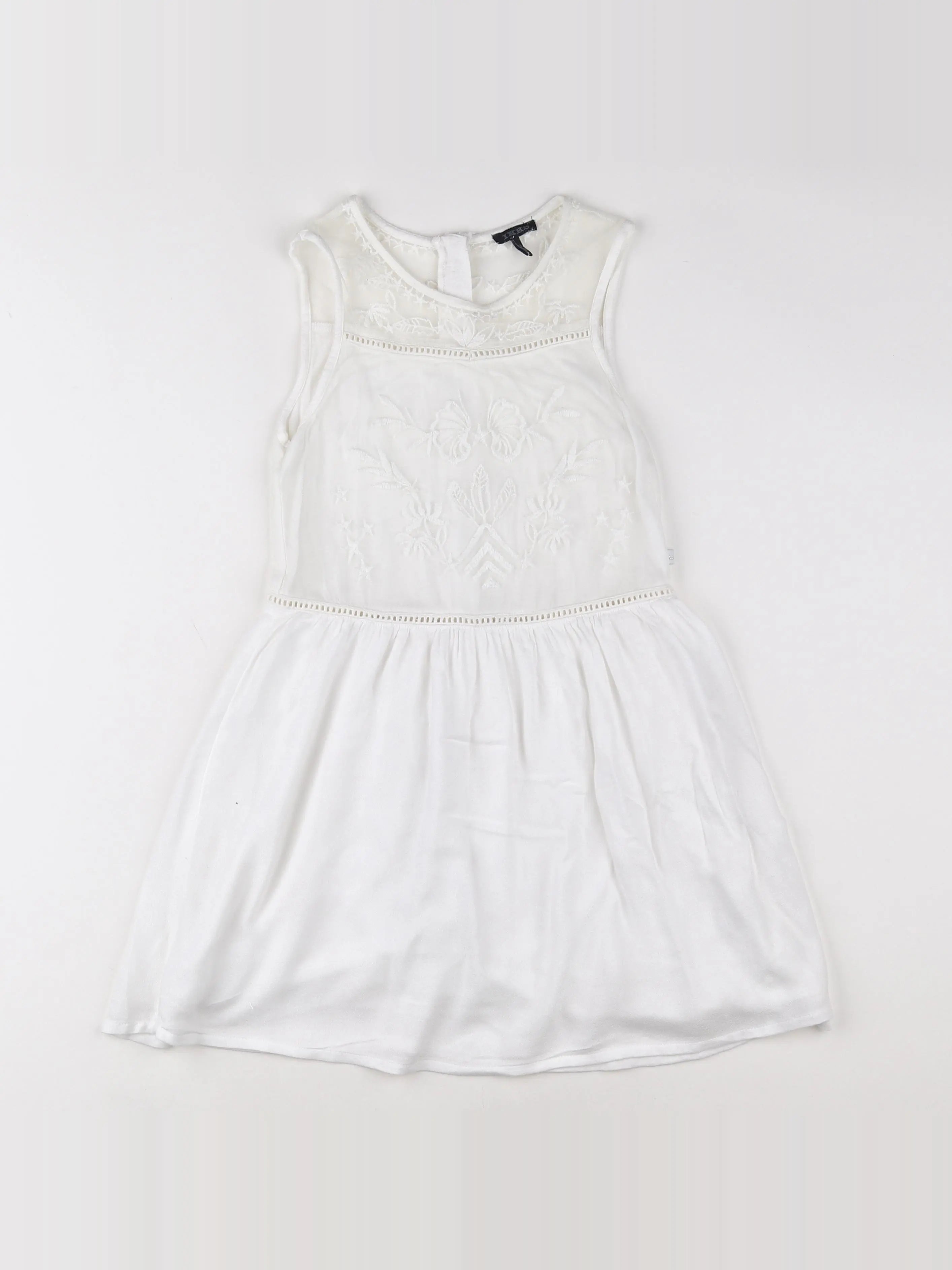 IKKS - robe blanc - 8 ans