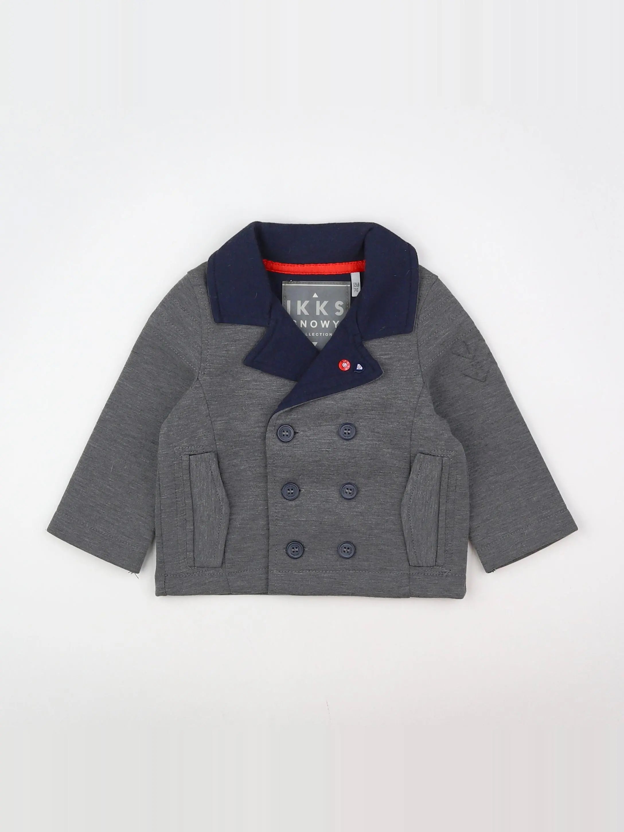IKKS - veste gris - 12 mois