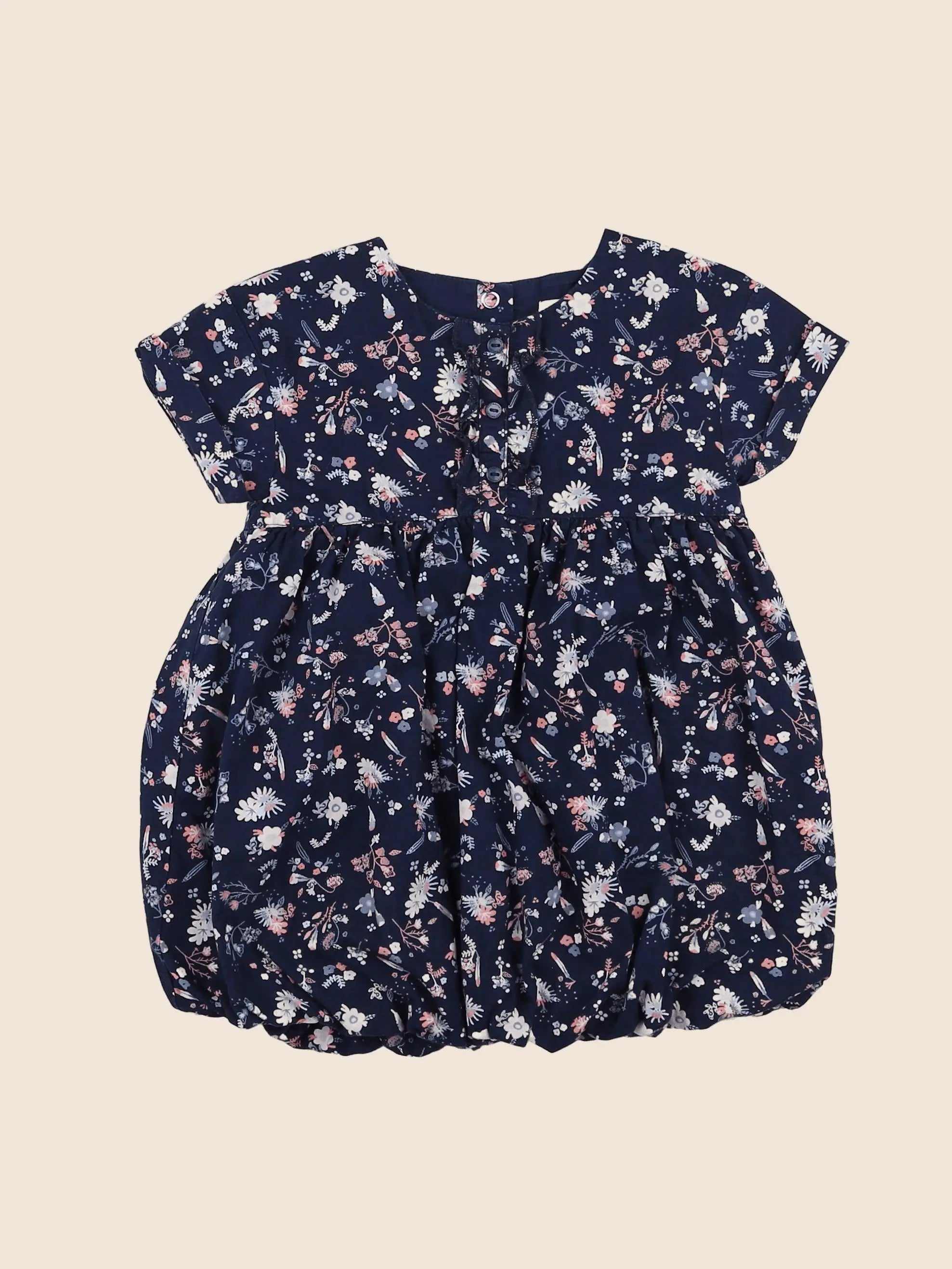 Vertbaudet - robe bleu - 18 mois