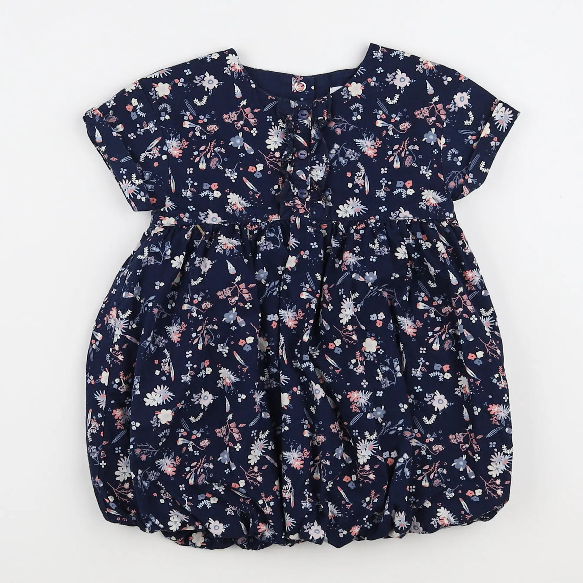 Vertbaudet - robe bleu - 18 mois