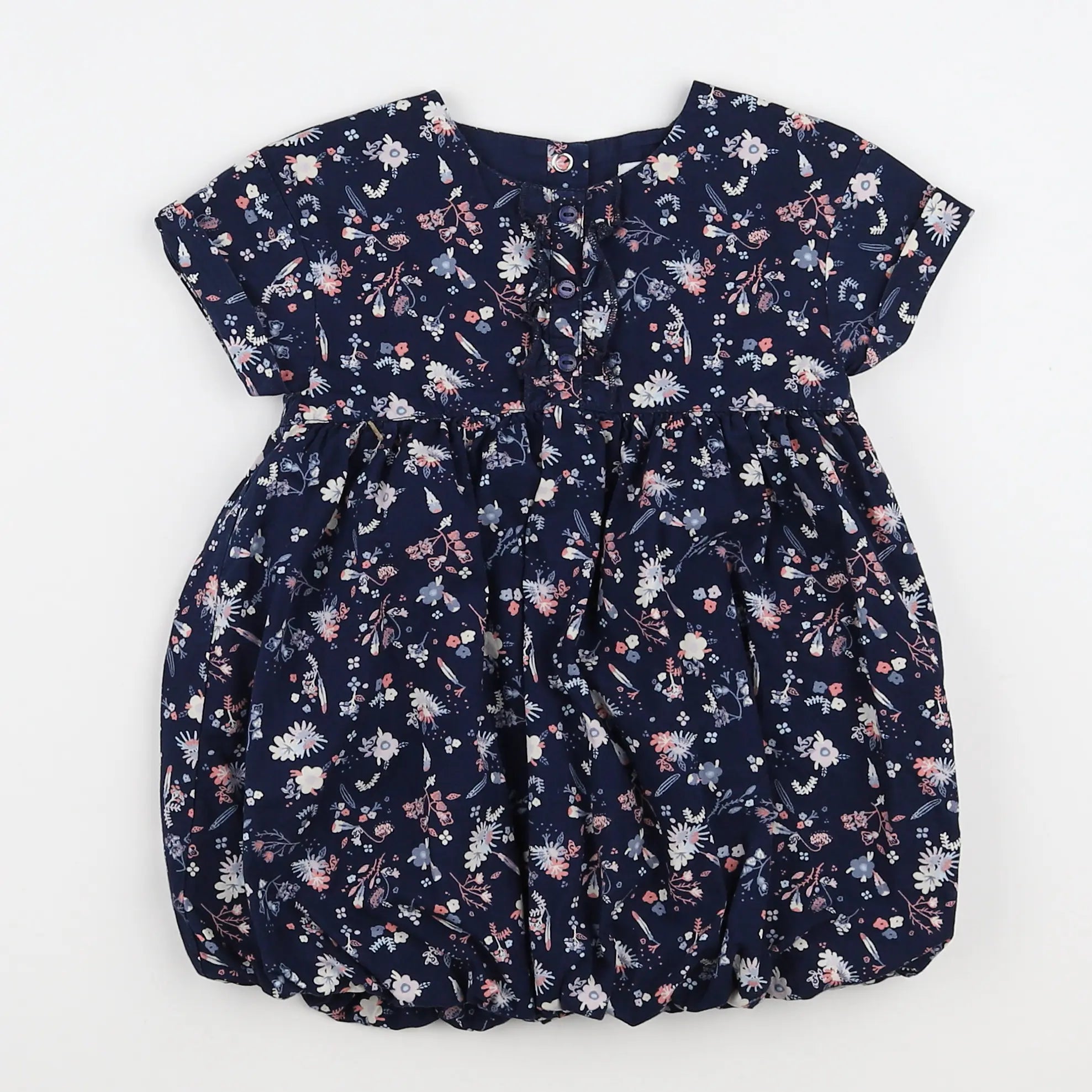 Vertbaudet - robe bleu - 18 mois