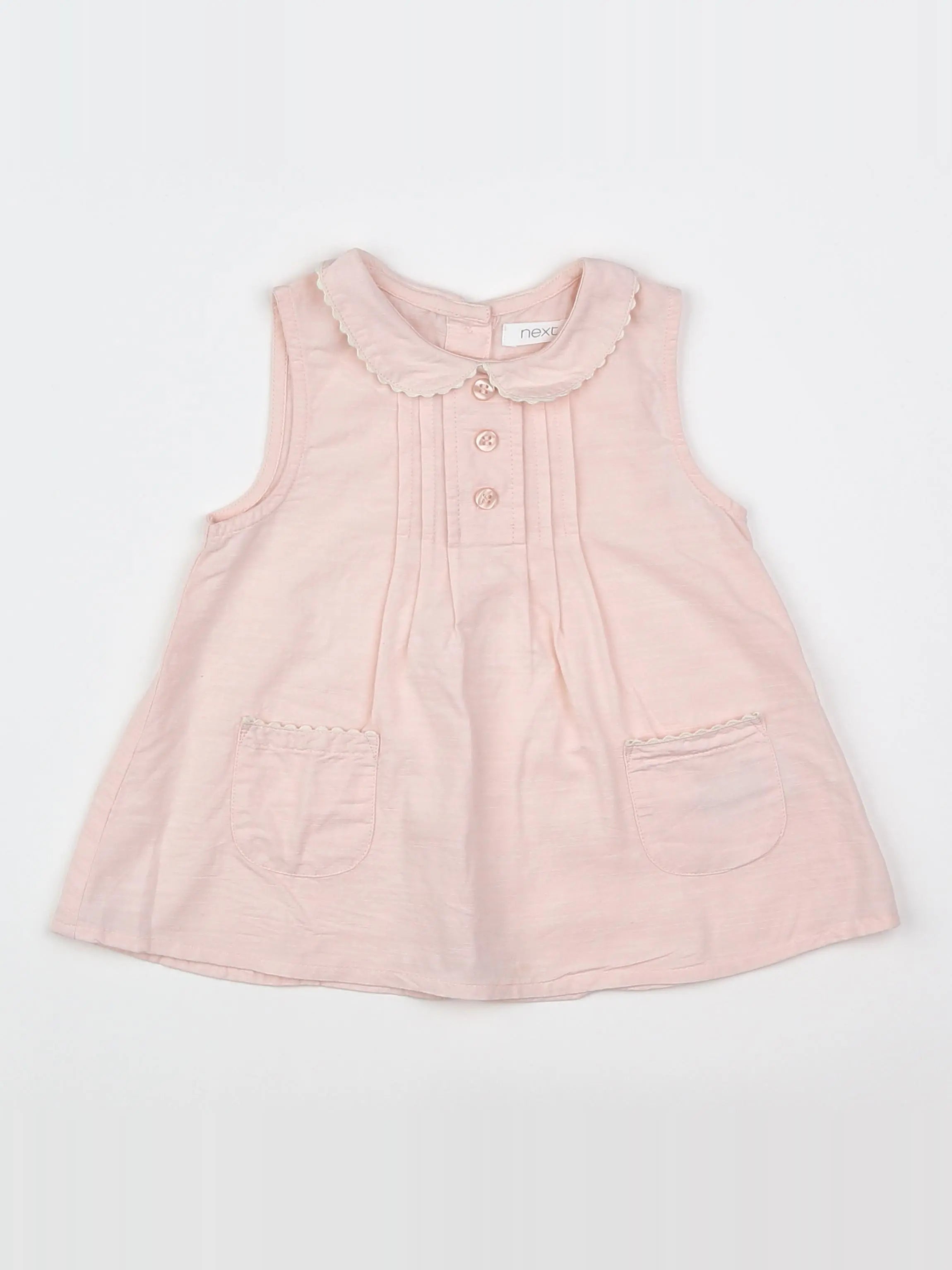 Next - robe rose - 9/12 mois