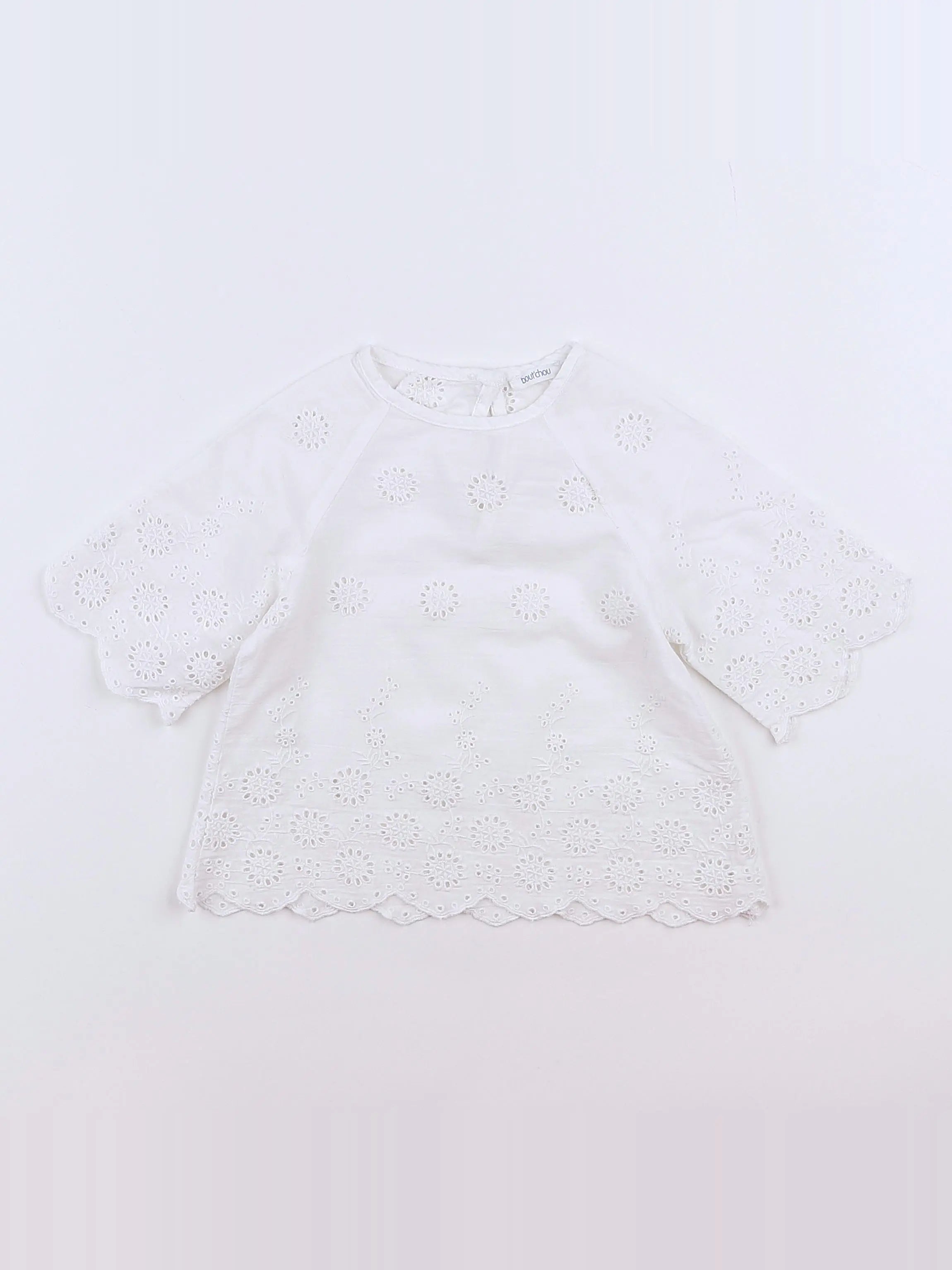 Boutchou - blouse blanc - 9 mois