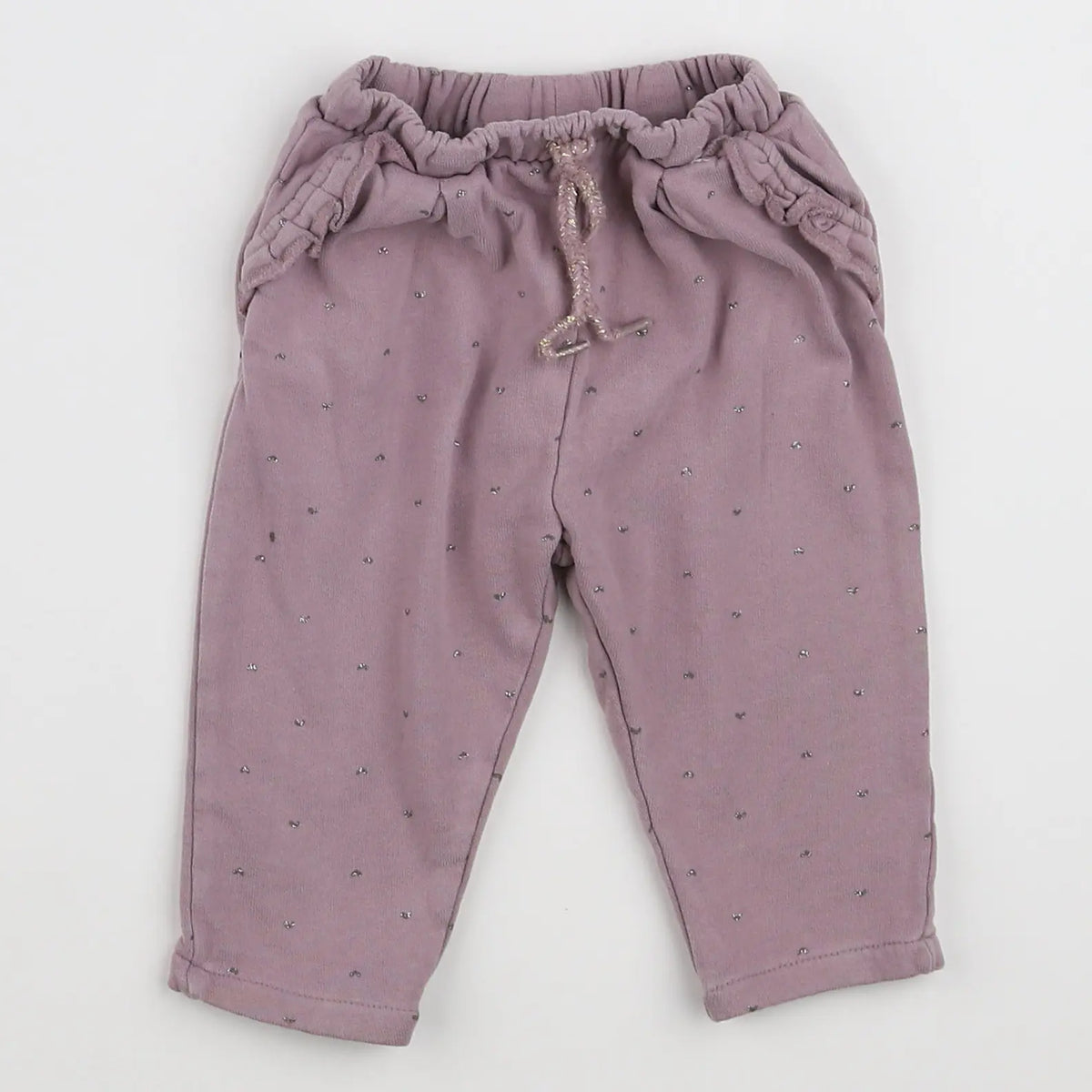 Vertbaudet - pantalon violet - 12 mois