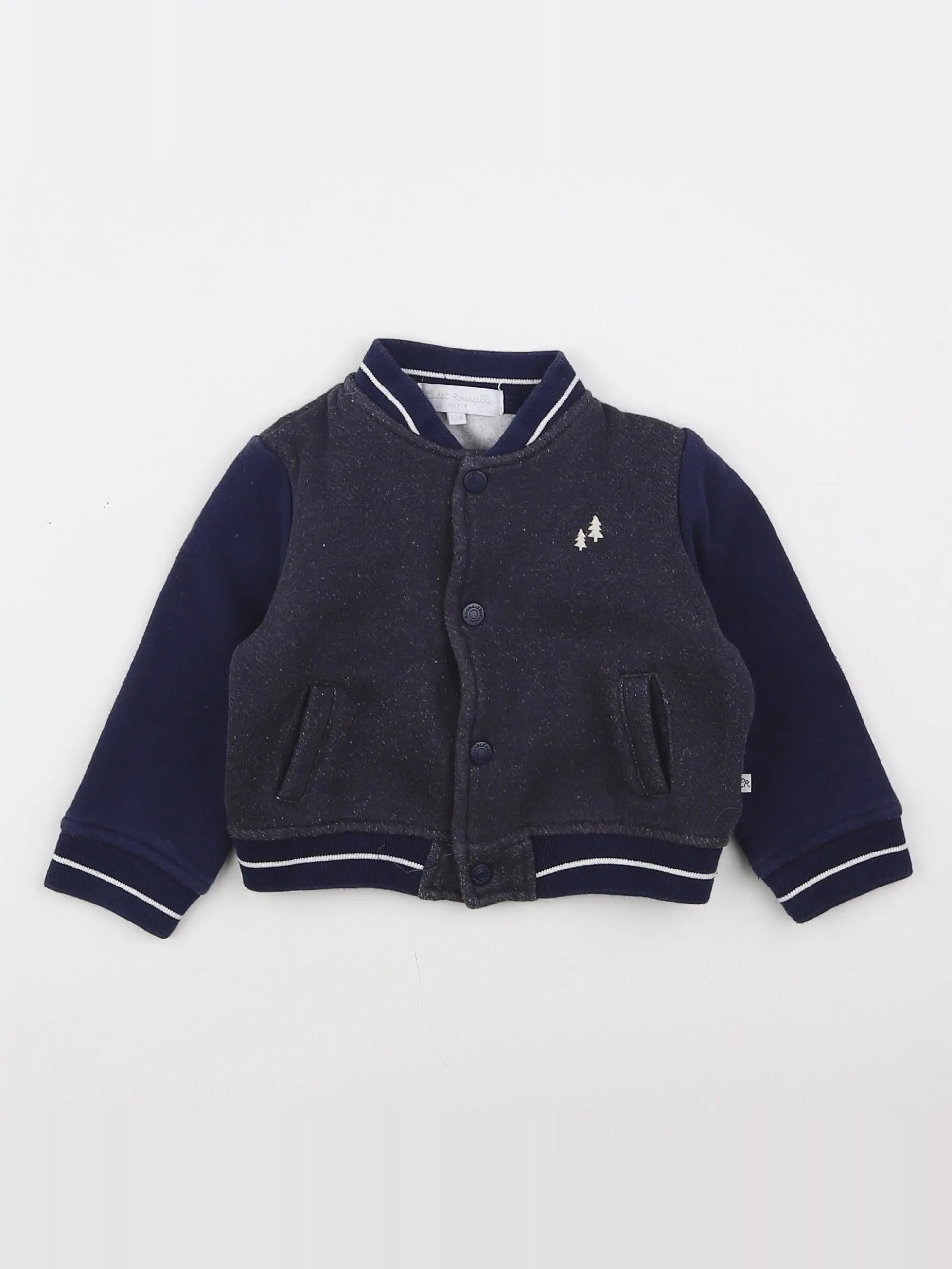 Cadet Rousselle - sweat bleu - 12 mois