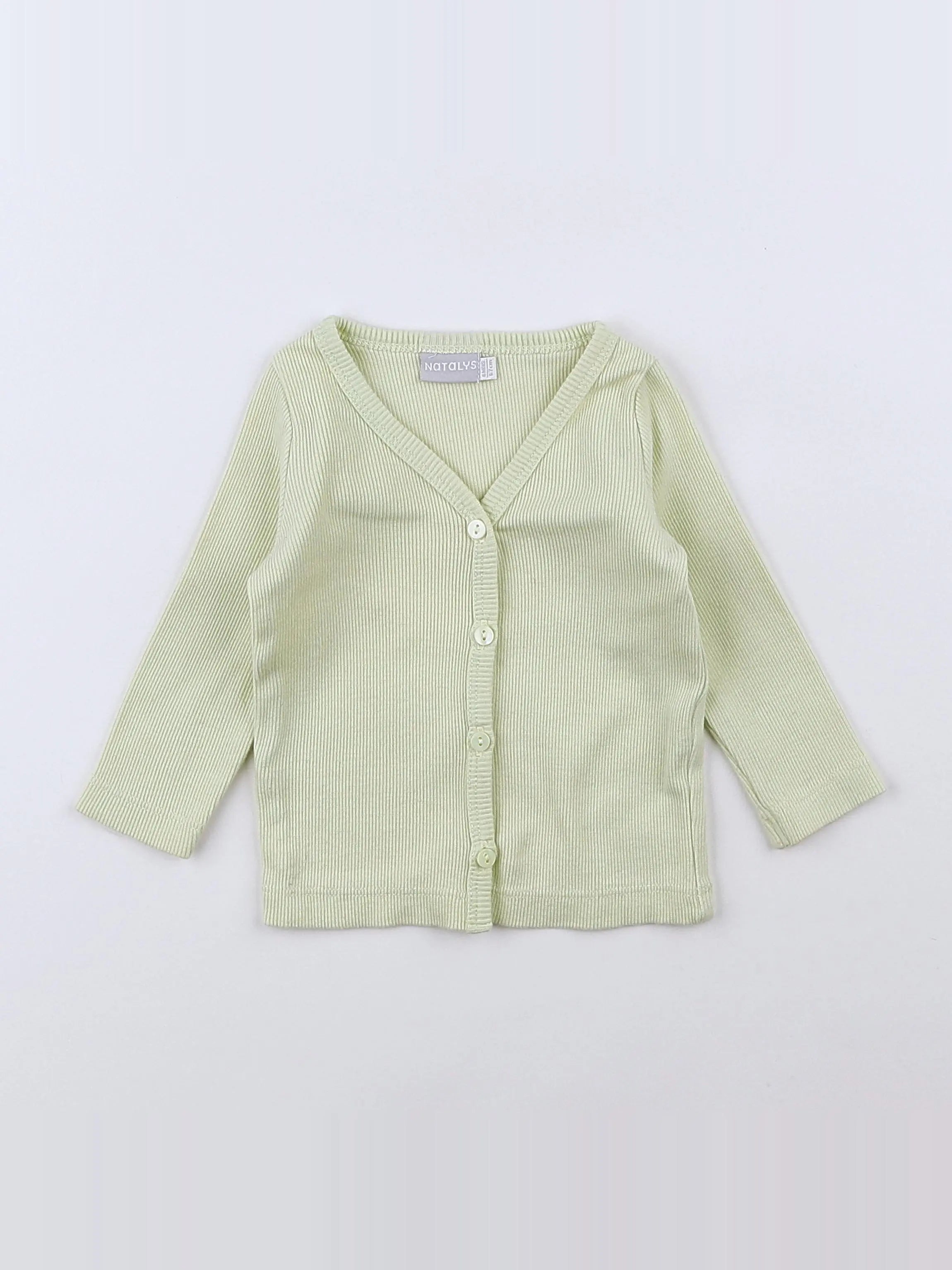 Natalys - gilet jaune - 6 mois