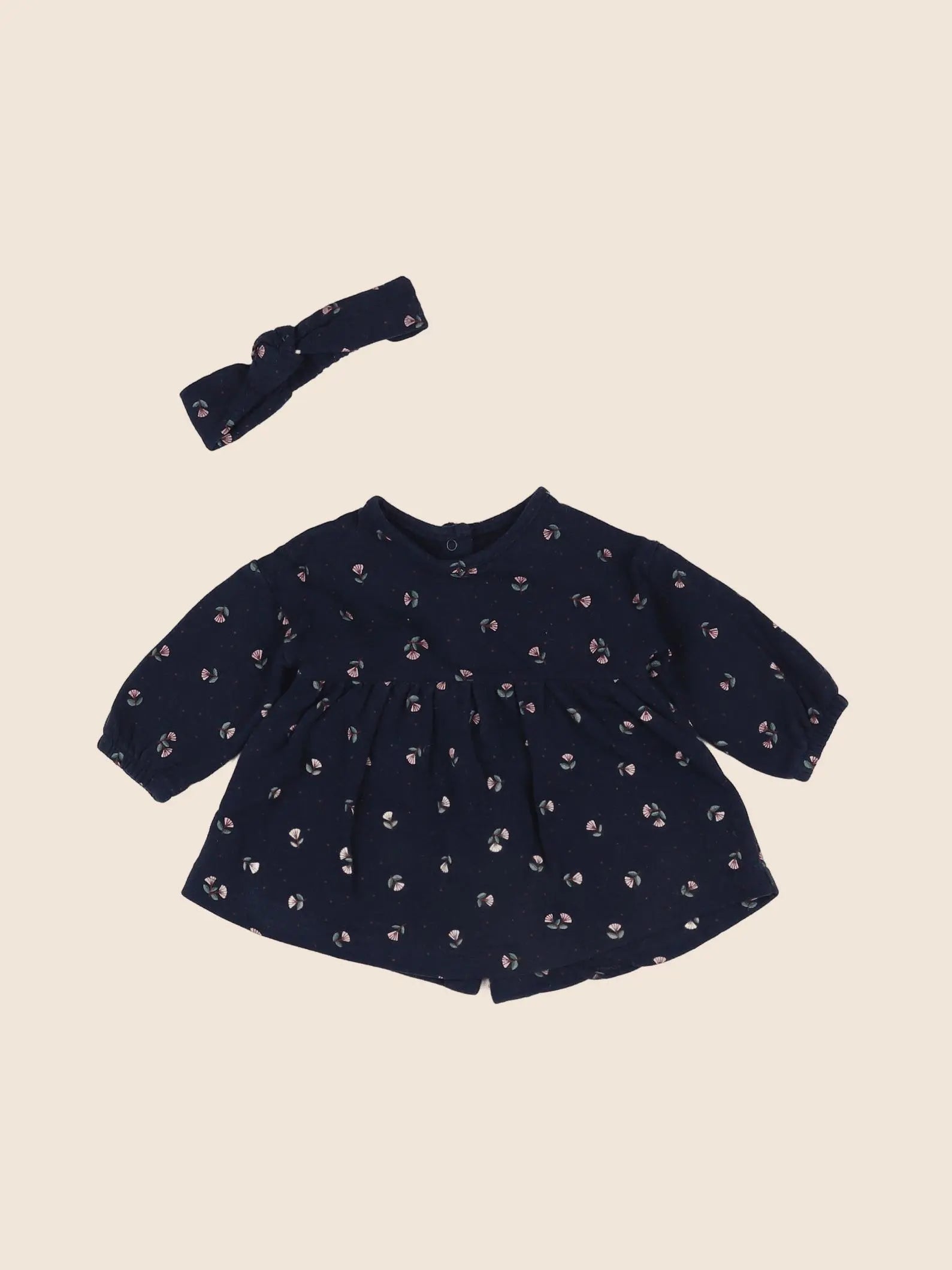 Vertbaudet - robe bleu - 3 mois