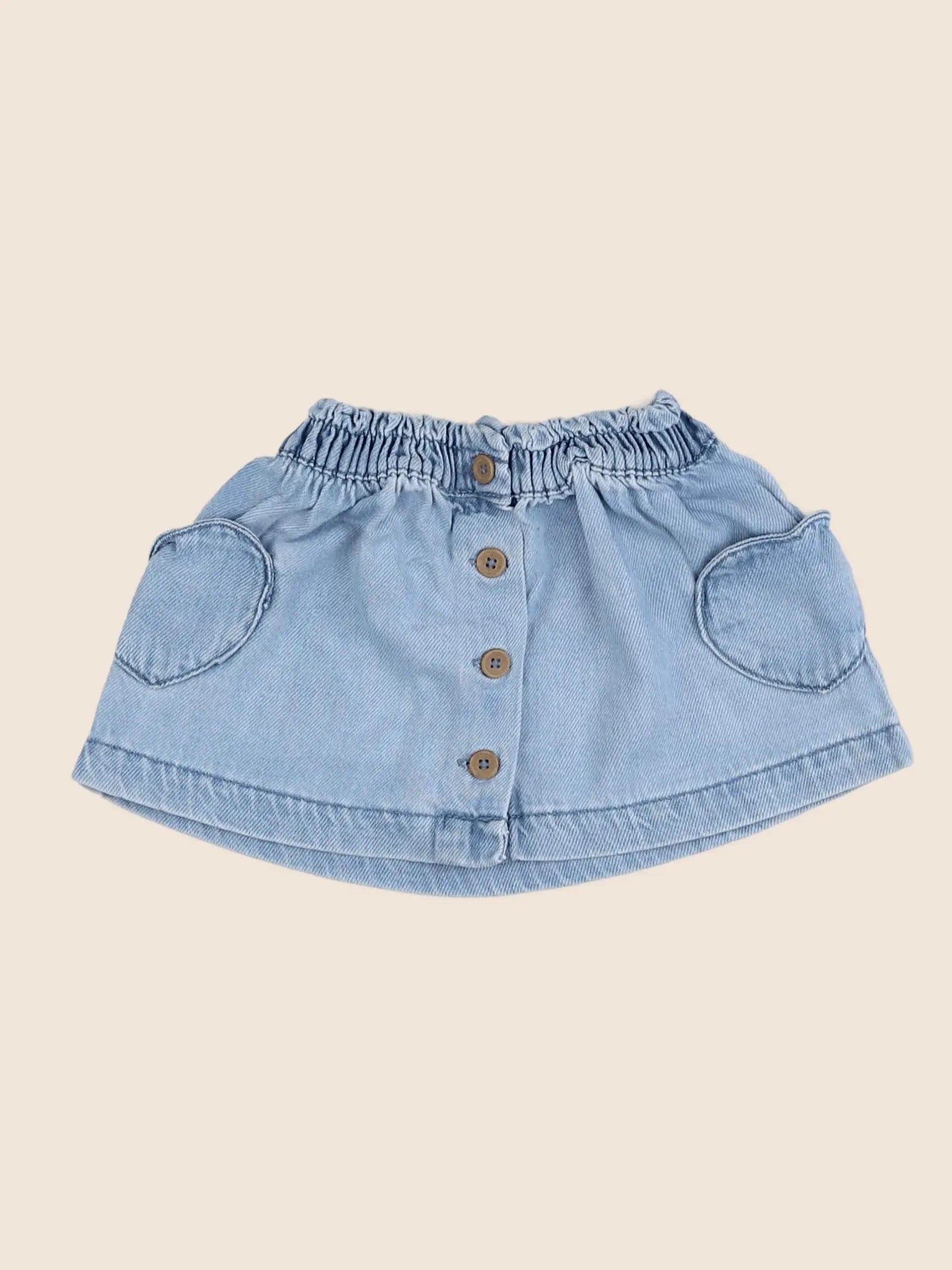 Vertbaudet - jupe bleu - 9 mois