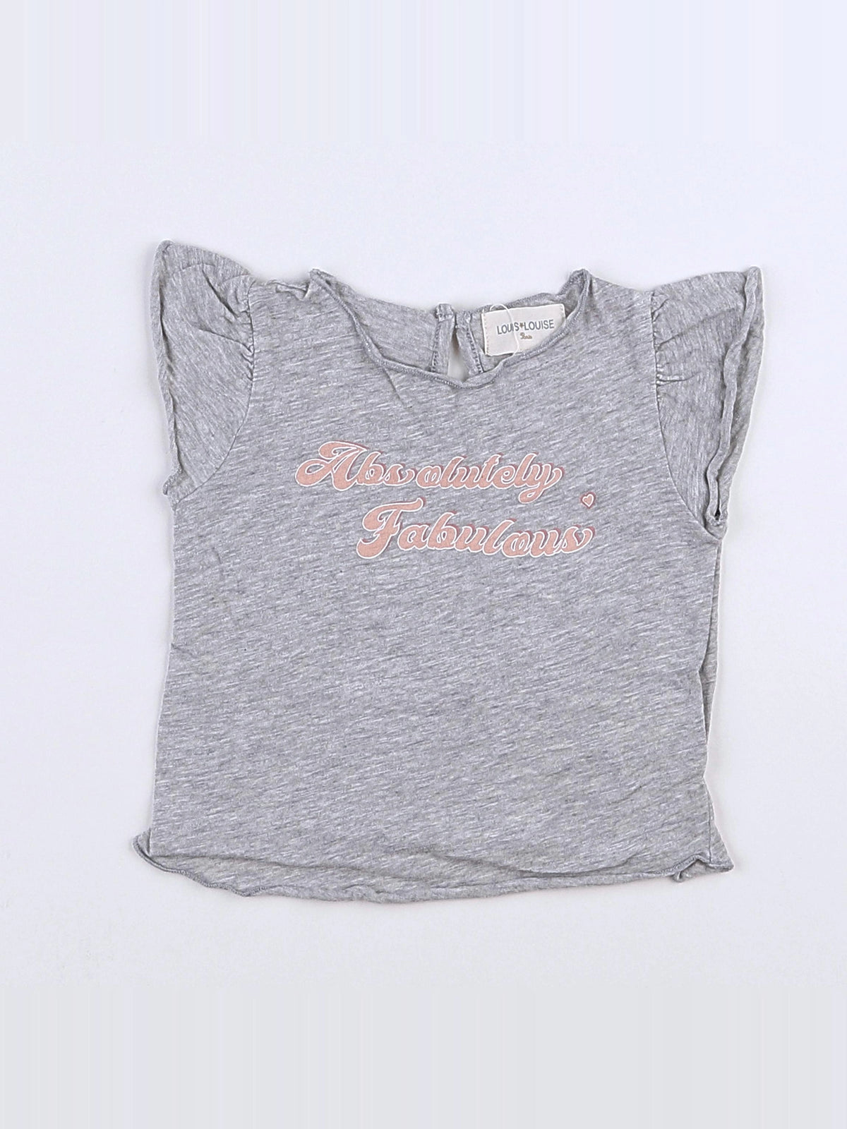 Louis Louise - tee-shirt gris - 6 mois