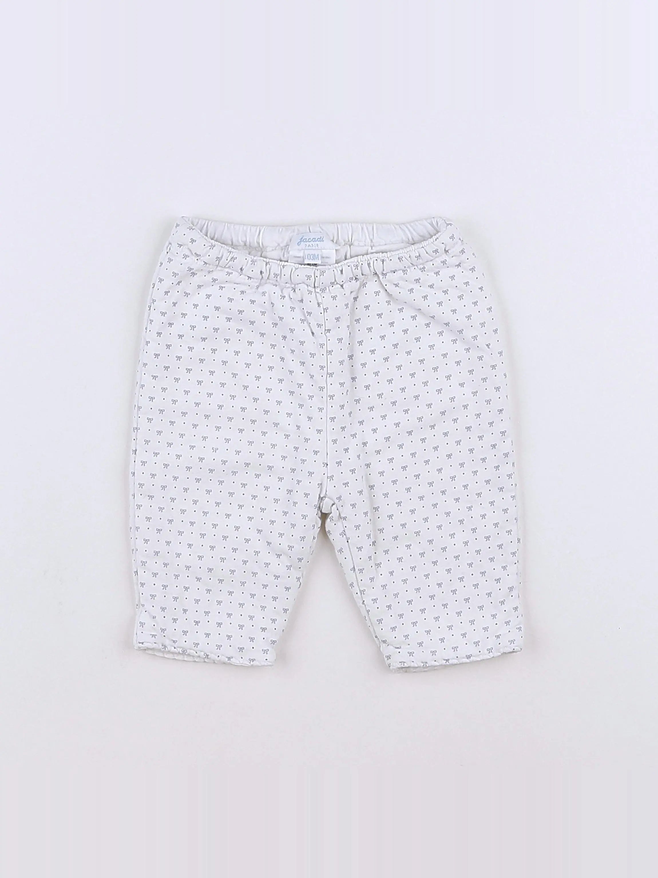 Jacadi - legging blanc, bleu - 3 mois