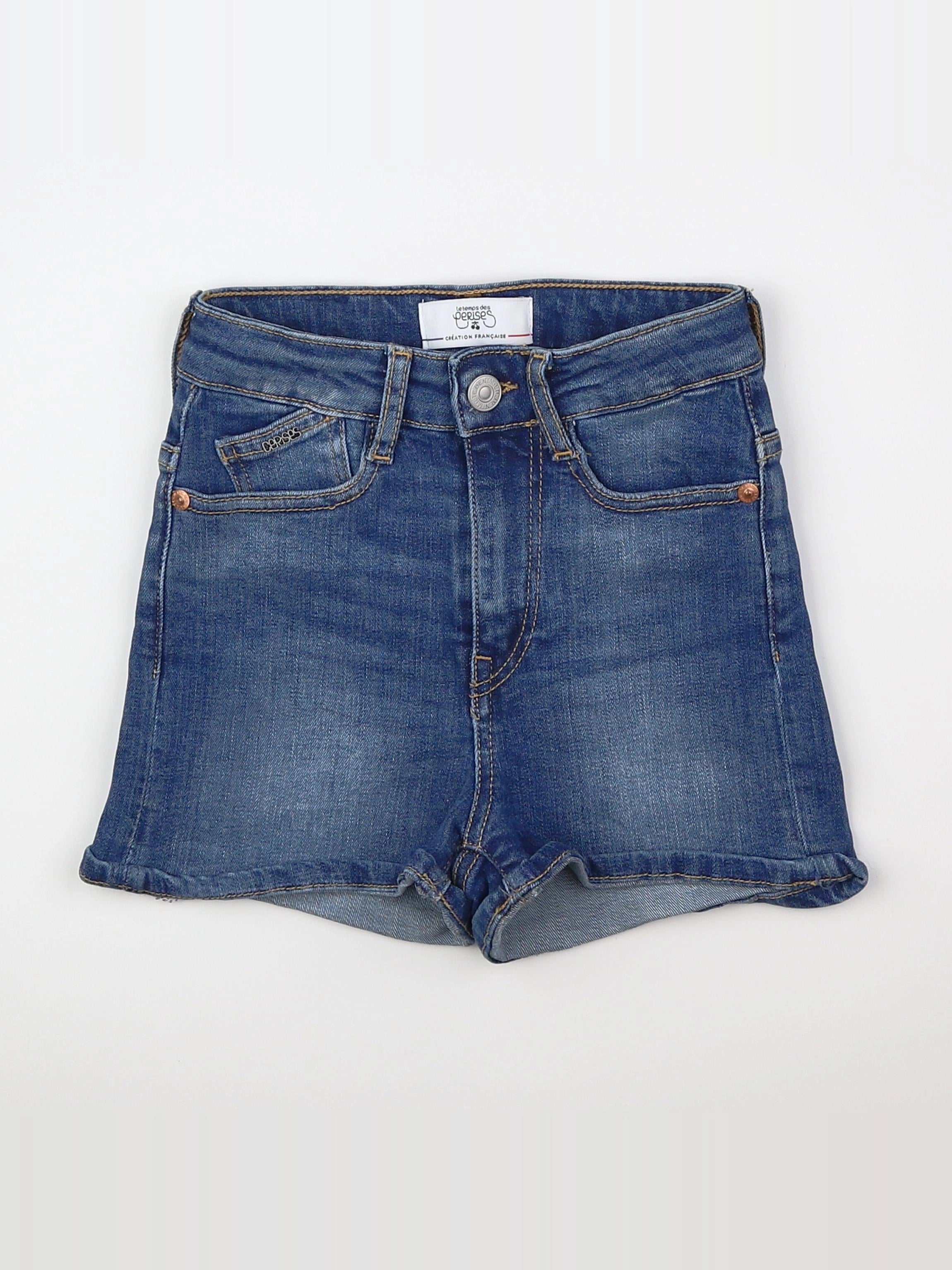 Le temps des cerises  - short bleu - 8 ans