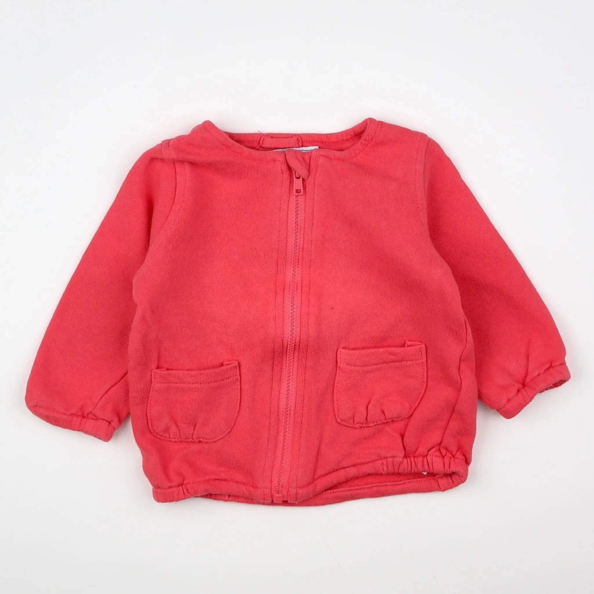 Vertbaudet - sweat rose - 12 mois