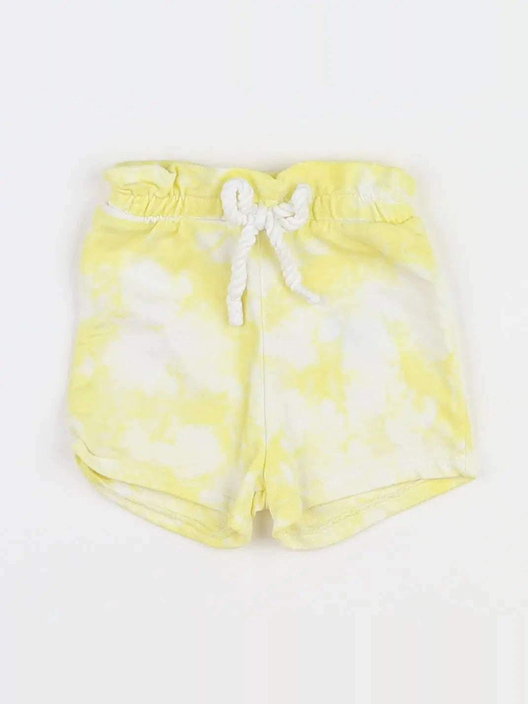Vertbaudet - short blanc, jaune - 3 mois