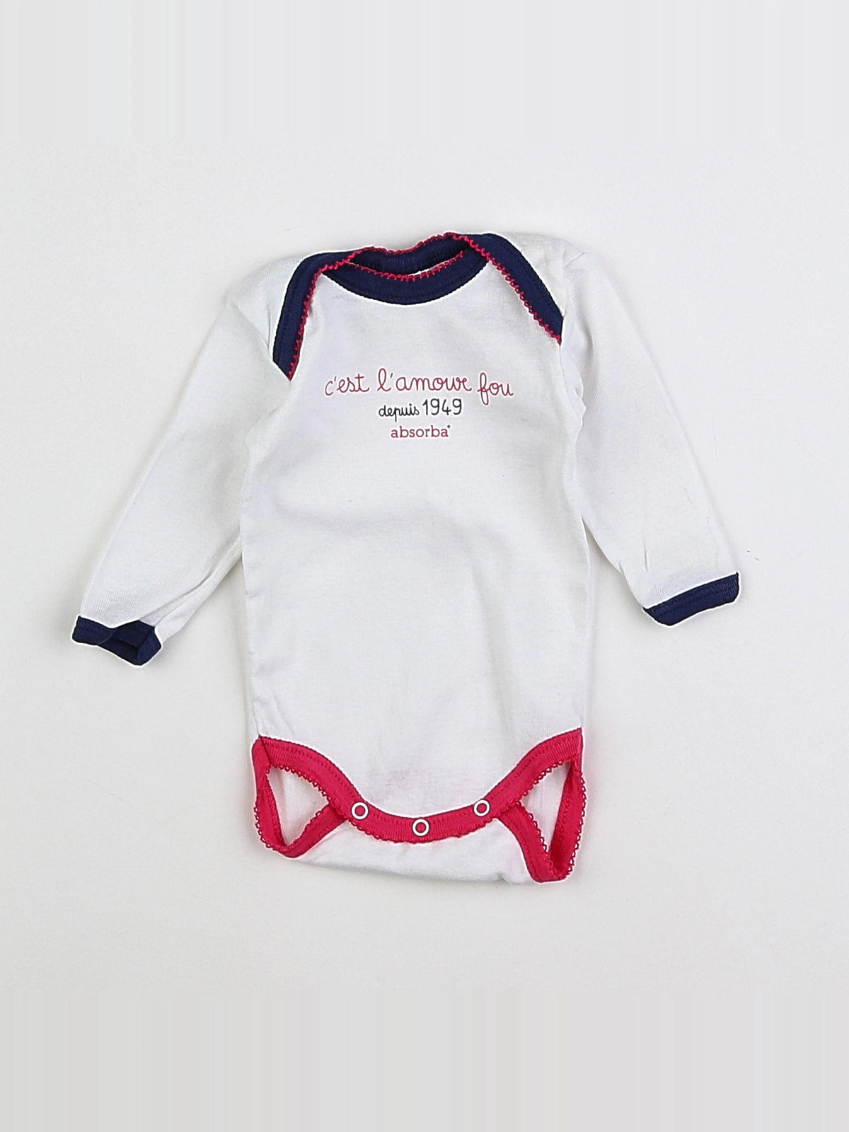 Absorba - body blanc - 3 mois