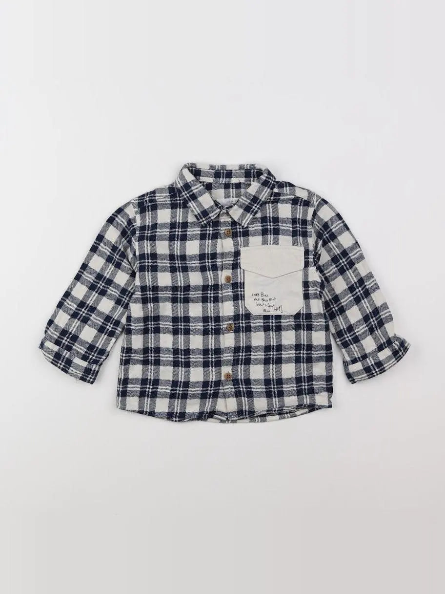 Zara - chemise bleu - 9/12 mois