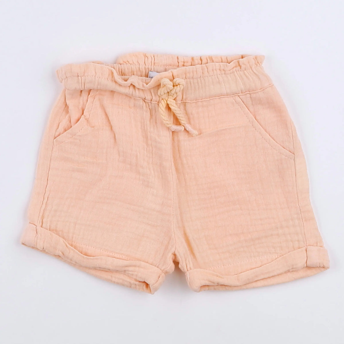 Vertbaudet - short orange - 9 mois