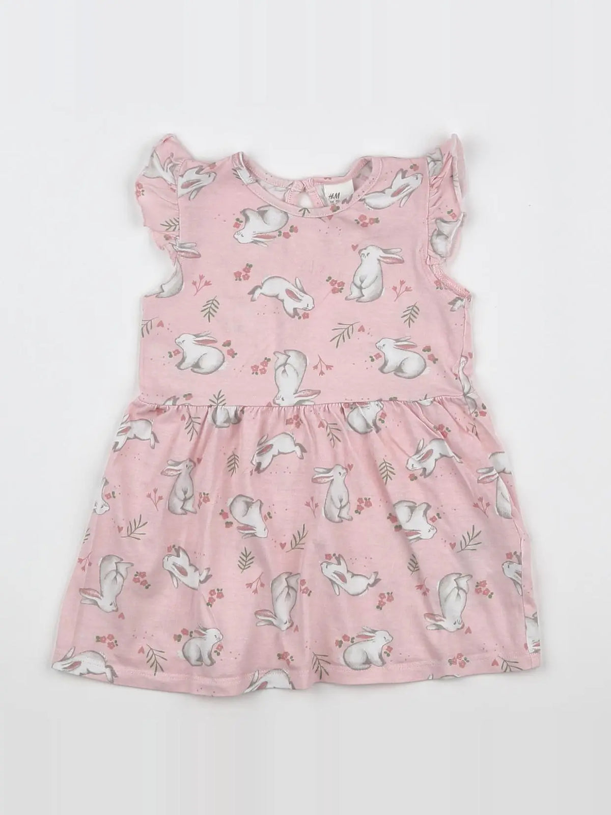 H&M - robe rose - 12 mois