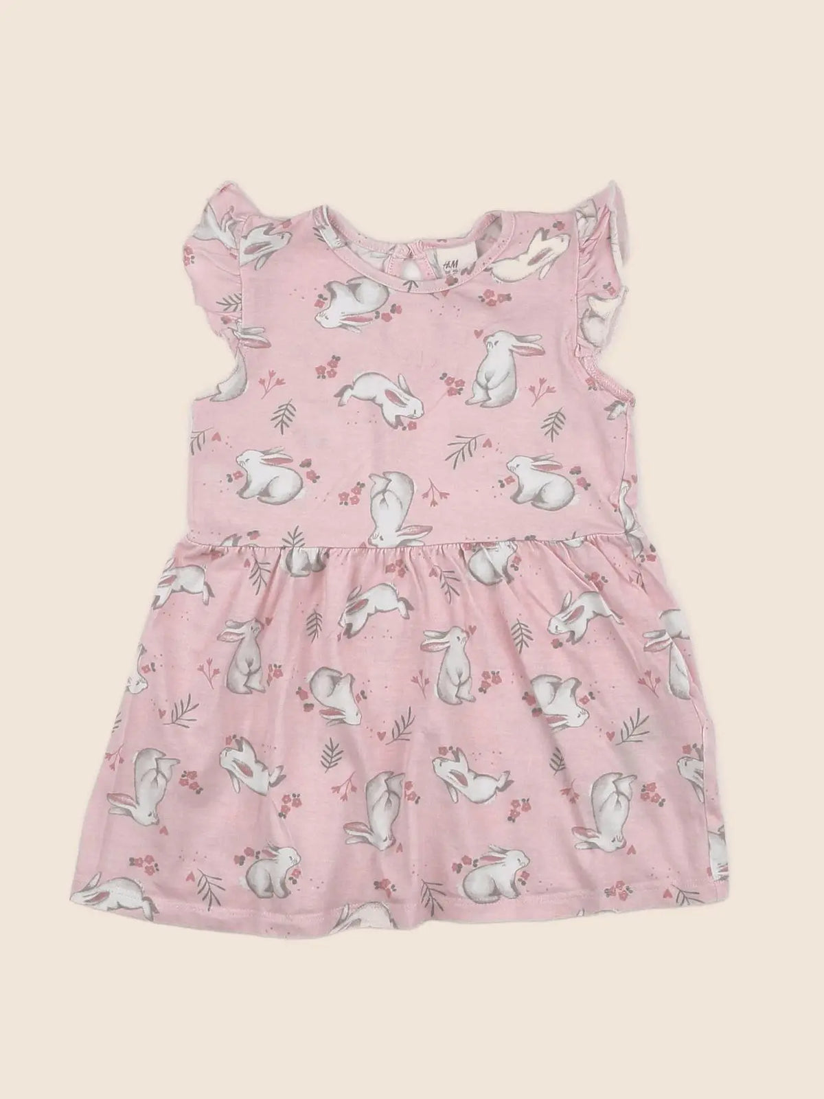 H&M - robe rose - 12 mois