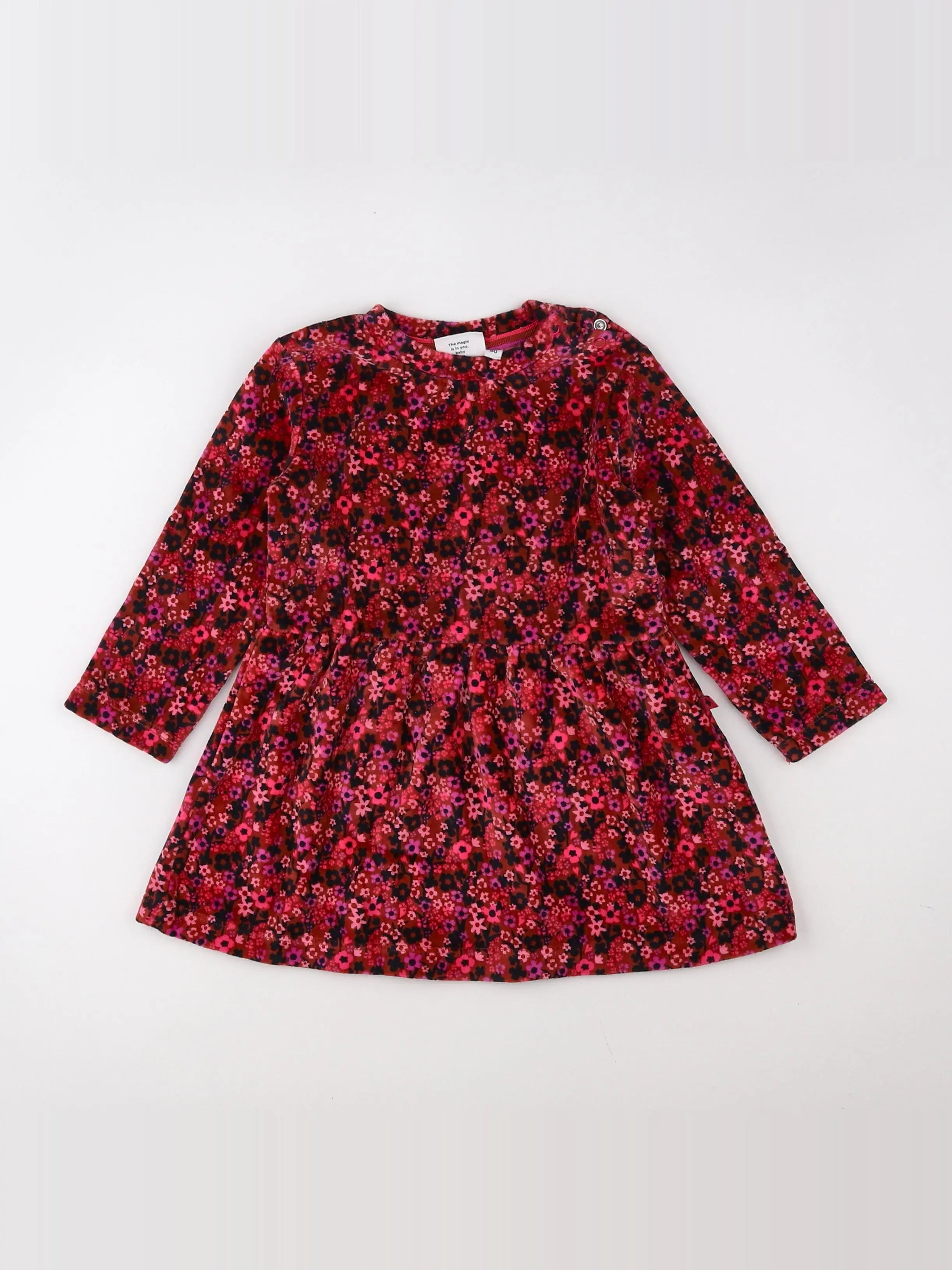 Feetje - robe rose, multicolore - 9 mois