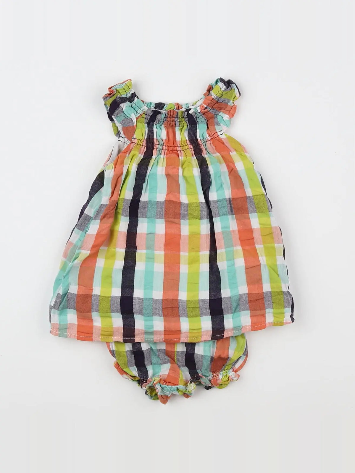 Vertbaudet - robe multicolore - 6 mois