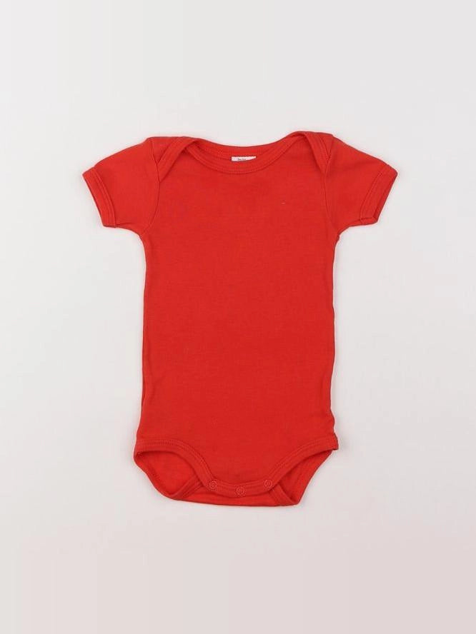 Petit Bateau - body rouge - 3 mois