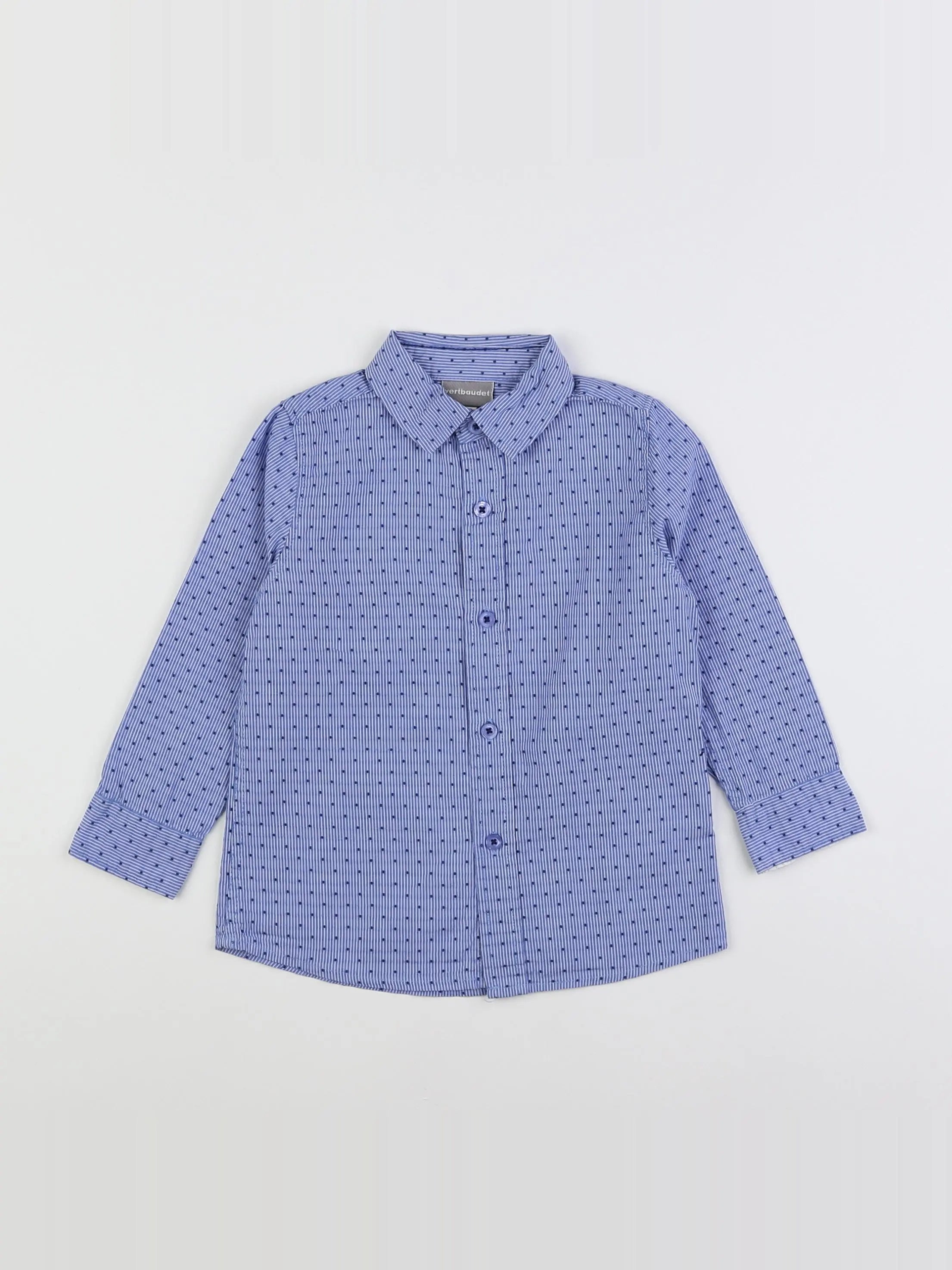 Vertbaudet - chemise bleu - 3 ans