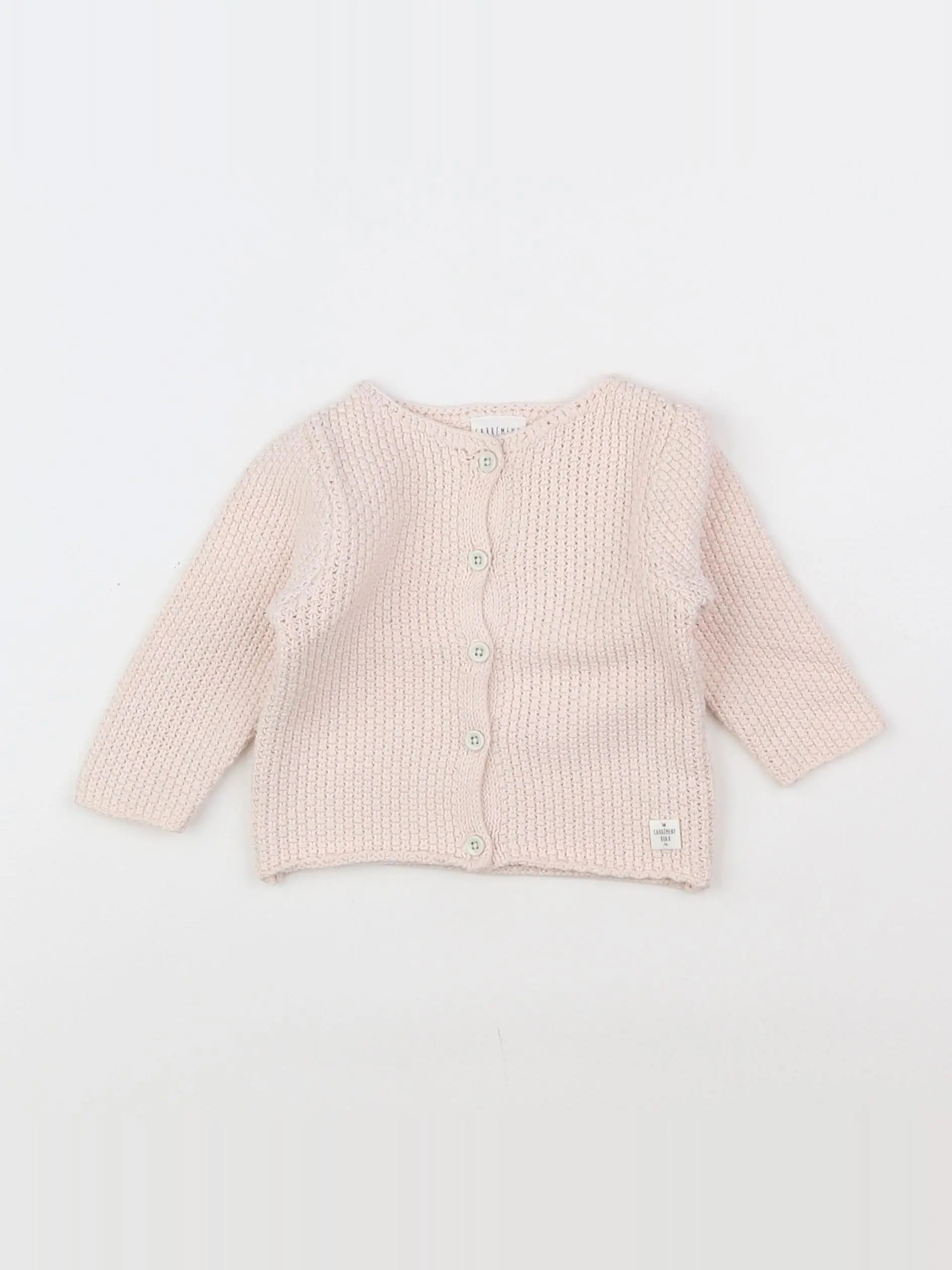 Carrément Beau - gilet rose - 6 mois